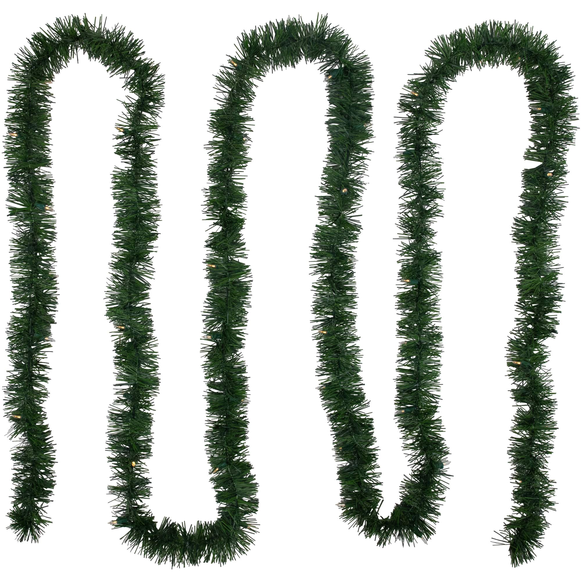 18ft. Battery Operated Pre-Lit Artificial Christmas Pine Garland