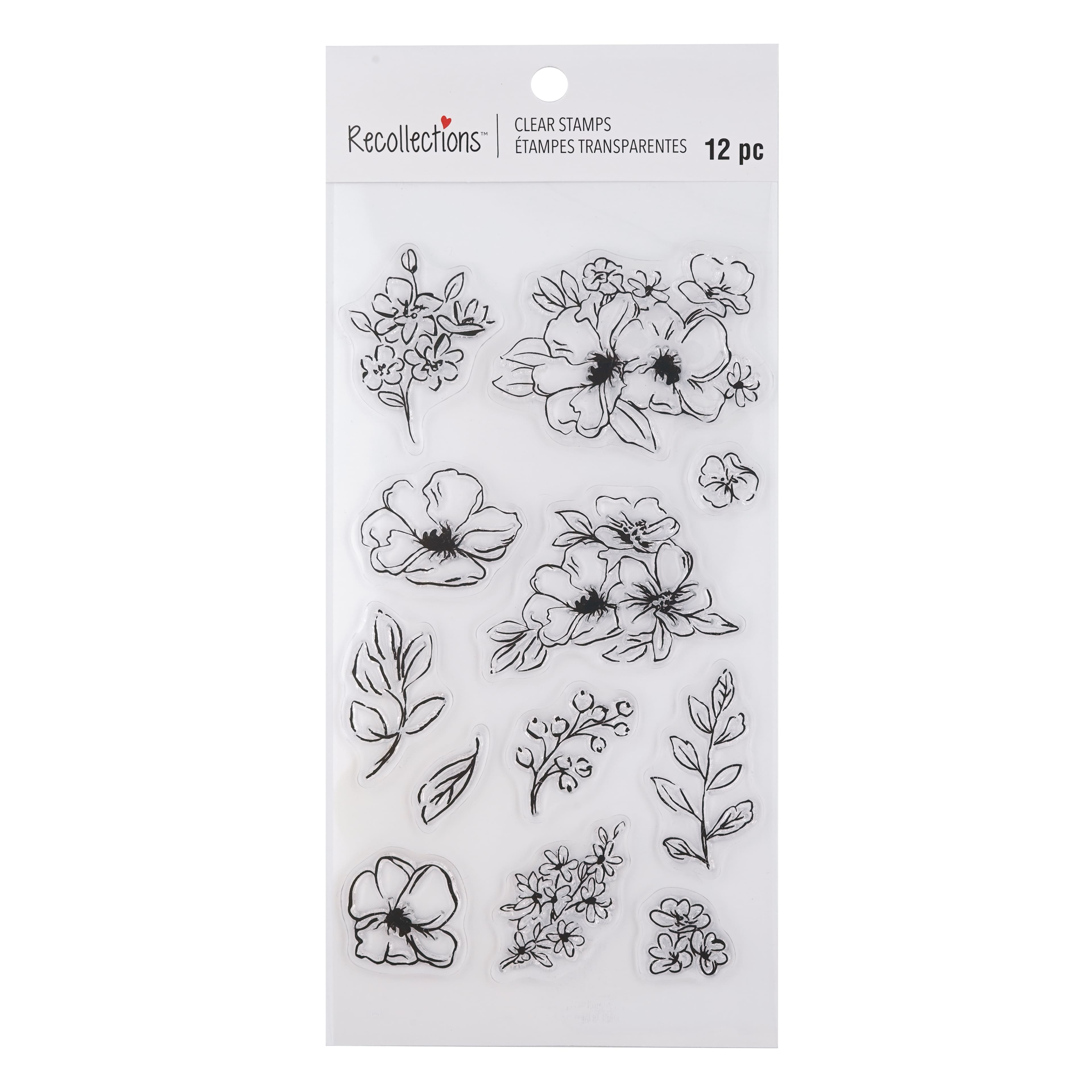 Poppy Flower Clear Stamp Set by Recollections&#x2122;
