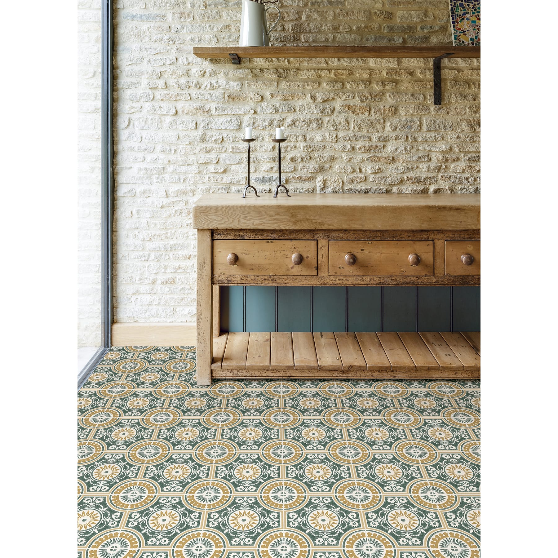 FloorPops Ezra Peel &#x26; Stick Floor Tiles