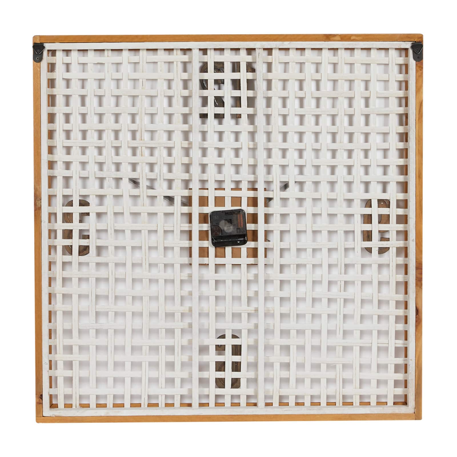 White Farmhouse Wood Wall Clock, 24" x 24"