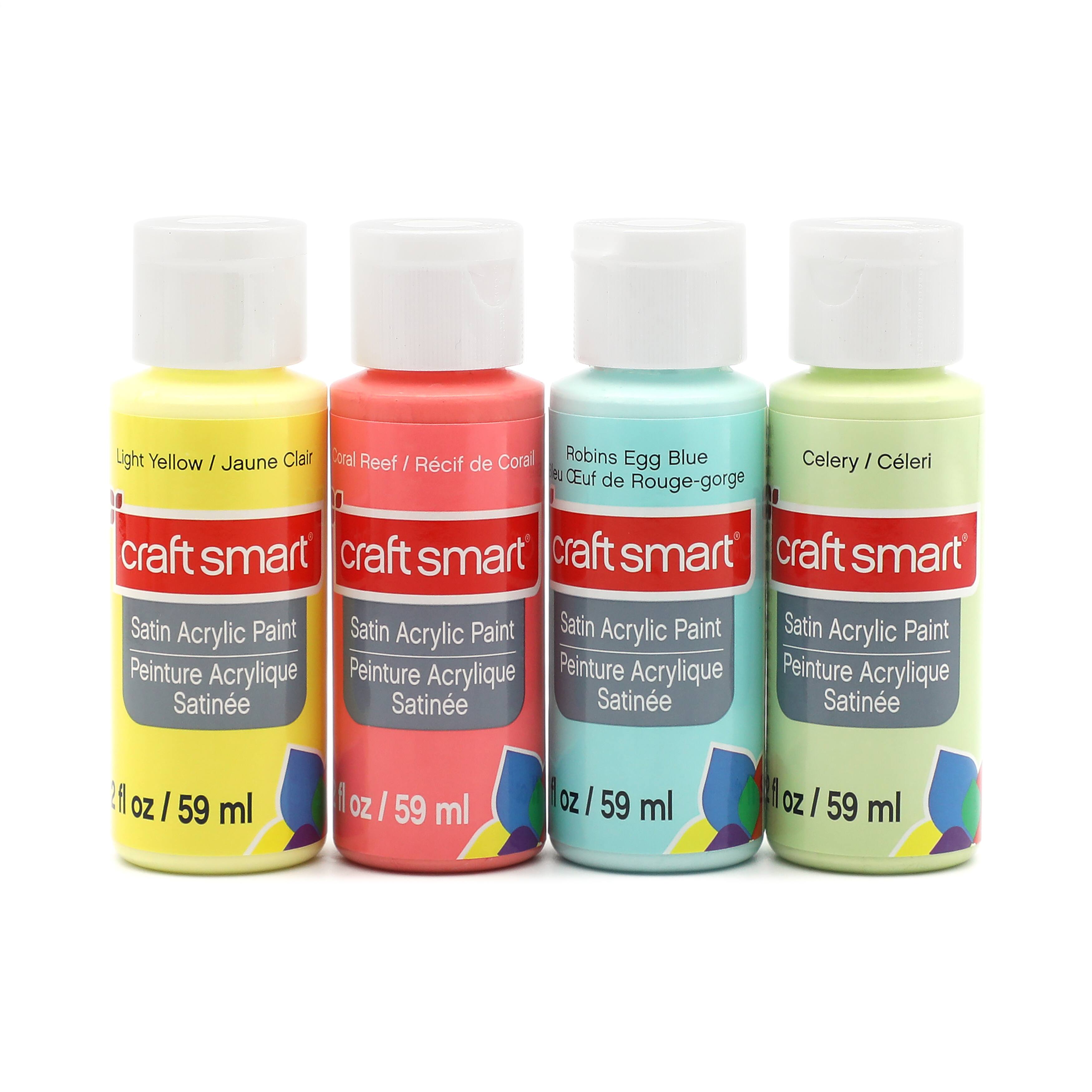 12 Packs: 4 ct. (48 total) Satin Pastel Acrylic Paint Set by Craft Smart®