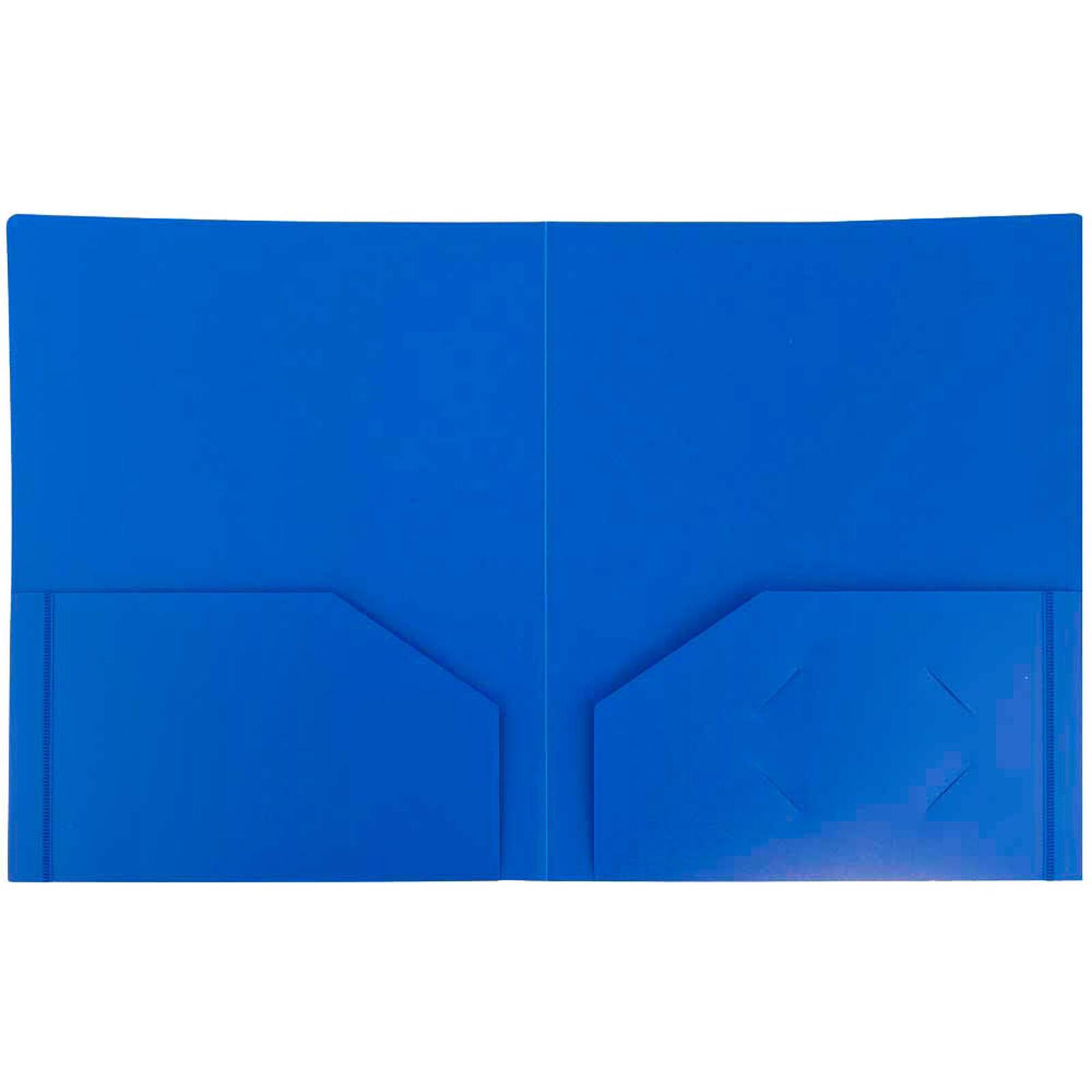 JAM Paper Heavy Duty Plastic 2 Pocket File Folder