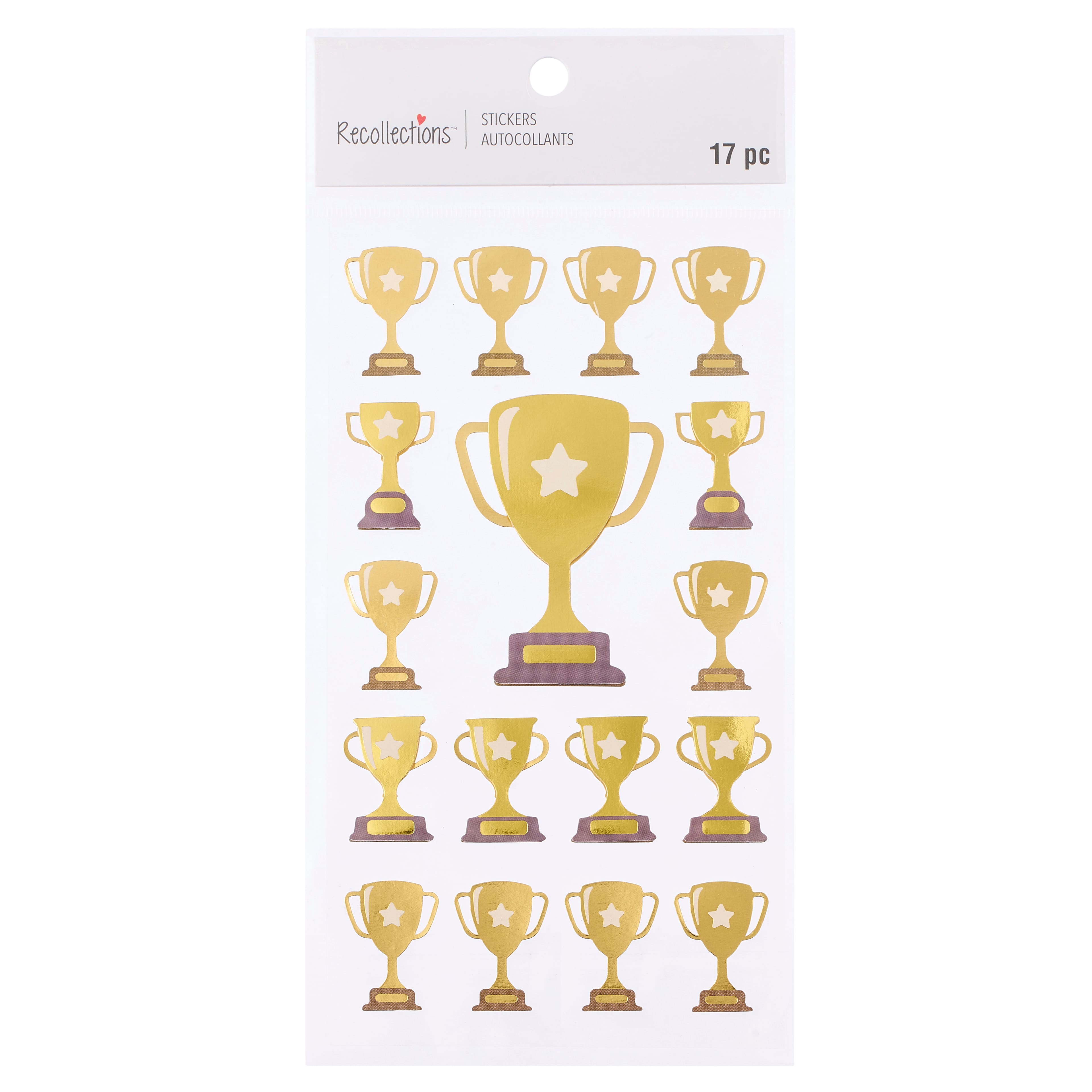 Gold Trophy Dimensional Stickers by Recollections&#x2122;