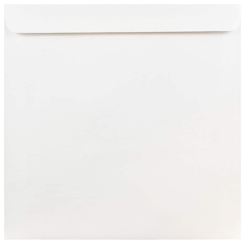 JAM Paper 9" x 9" White Square Invitation Envelopes