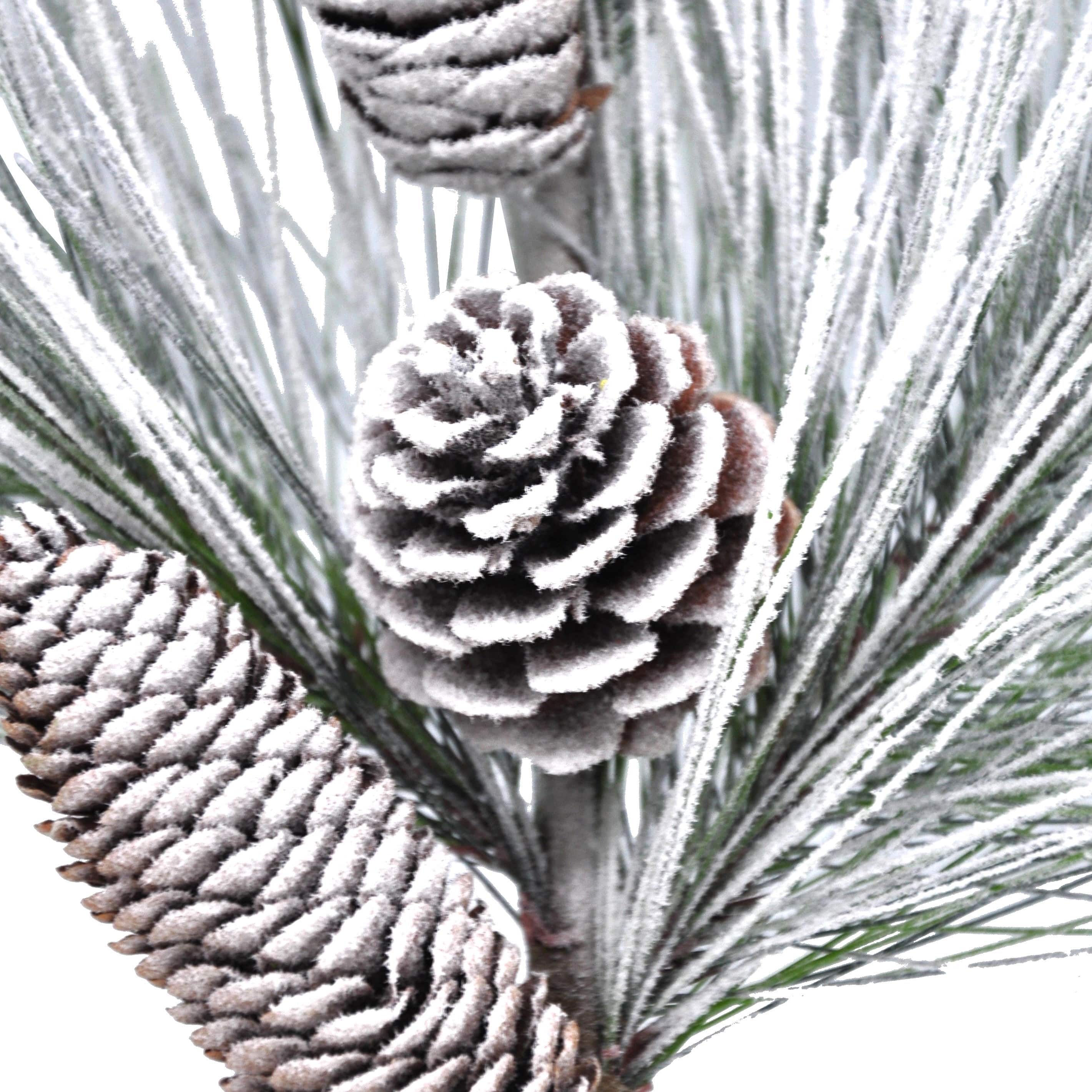 18&#x22; Flocked Pine &#x26; Pinecone Pick by Ashland&#xAE;
