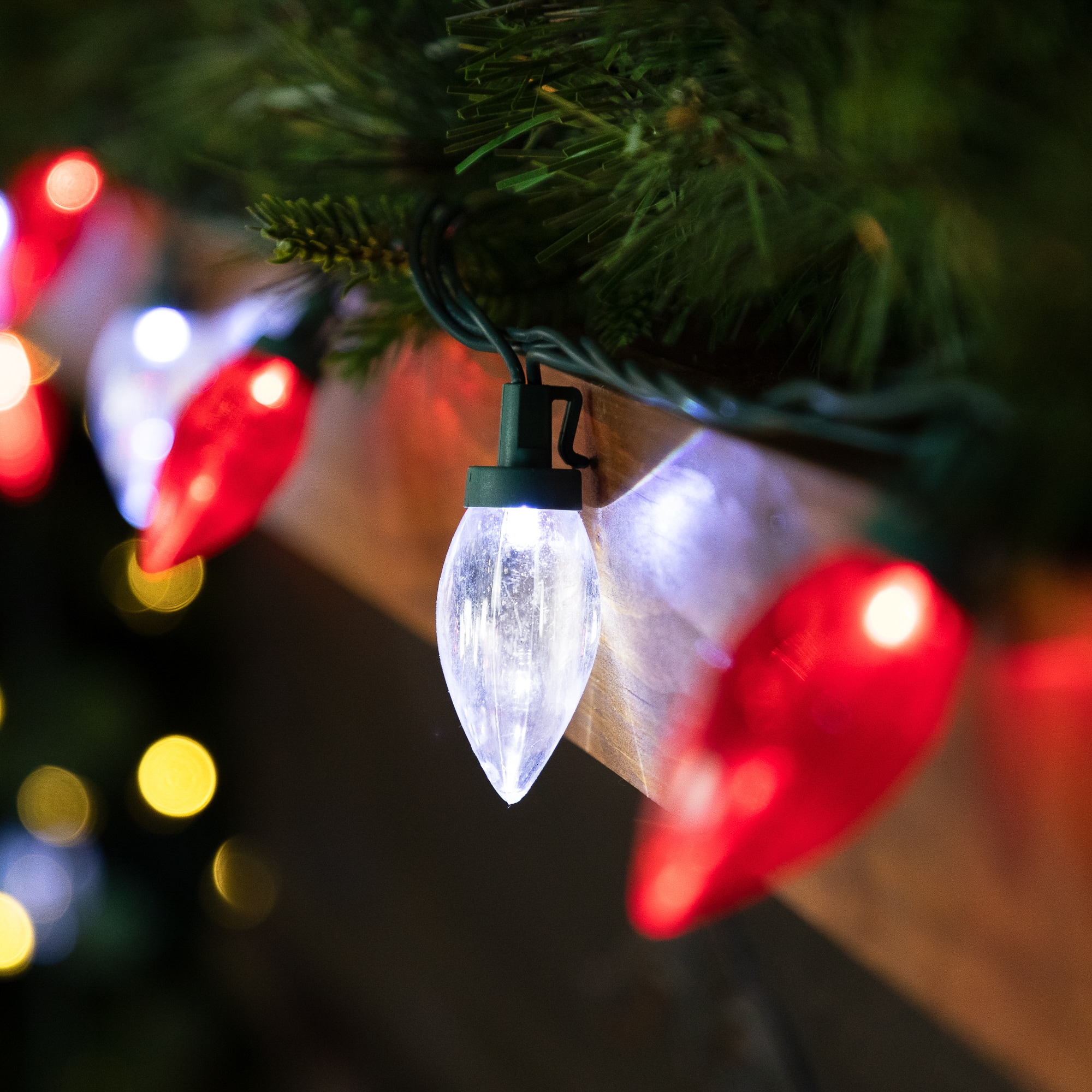 25ct. C9 Christmas String Lights with Green Wire