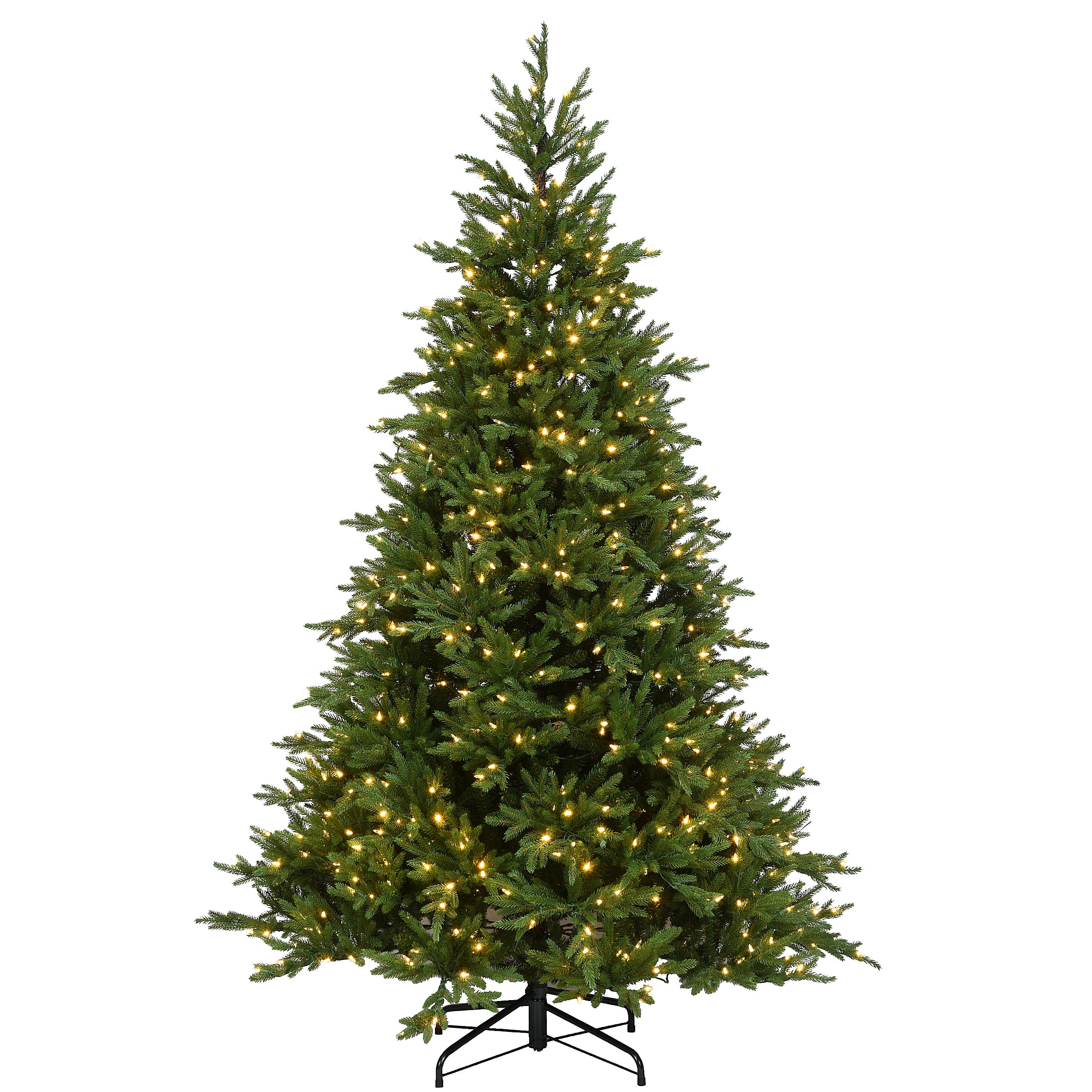 7.5ft. Pre-Lit Huron Spruce Artificial Christmas Tree, Dual Color&#xAE; LED Lights