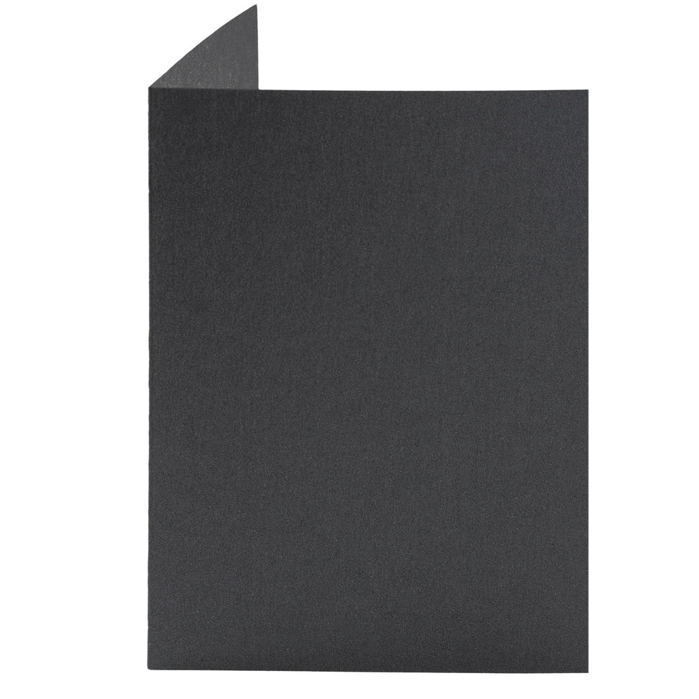 JAM Paper 5&#x22; x 7&#x22; Metallic Anthracite Black Stardream Foldover Cards, 50ct.
