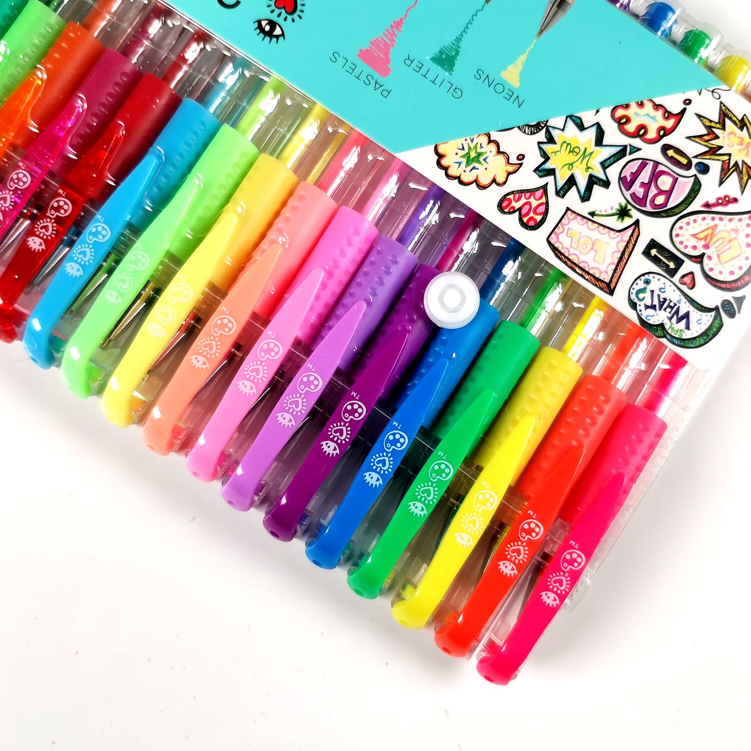 Bright Stripes 24-Color Gel Pen Multi-Pack