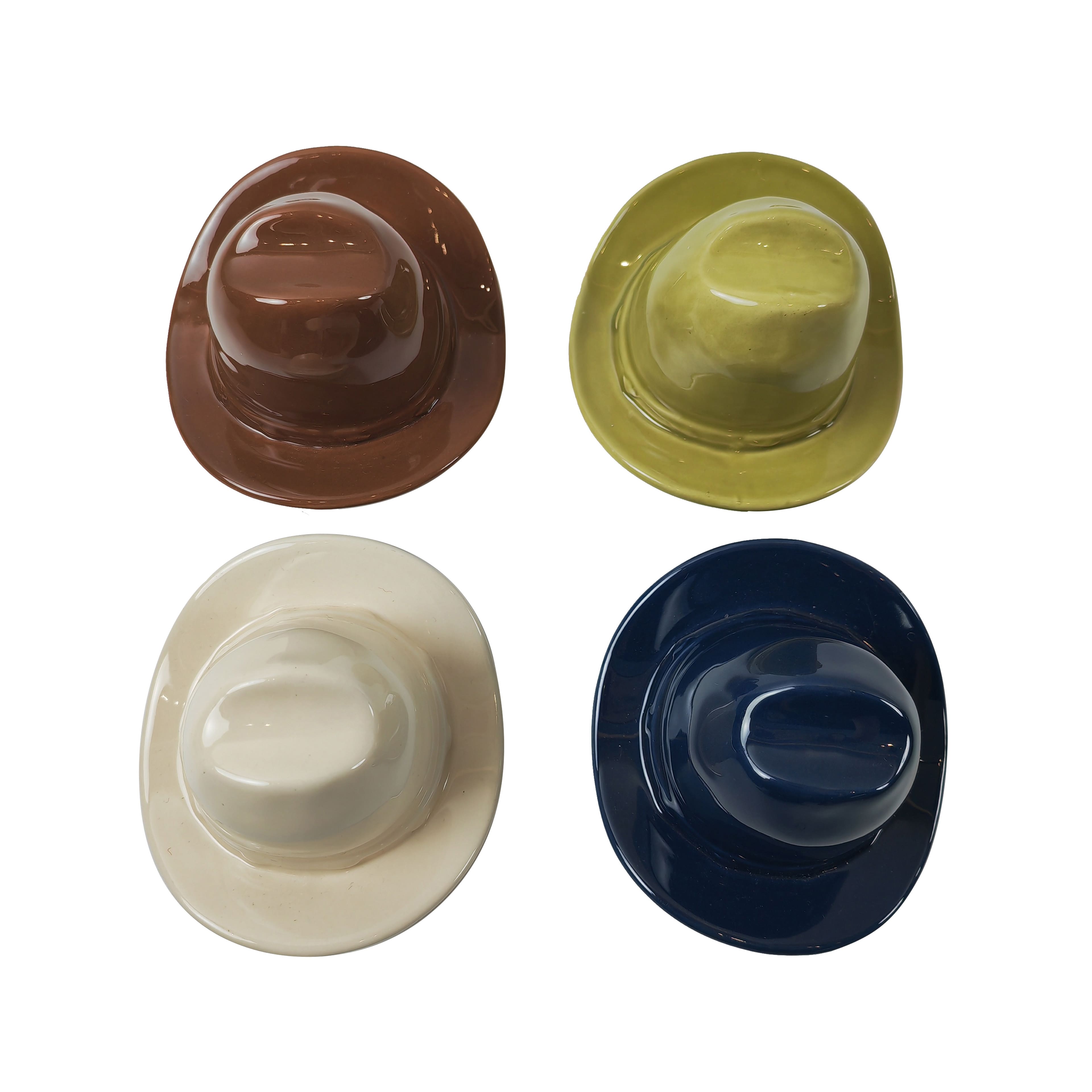 Assorted 4&#x22; Ceramic Hat Tabletop D&#xE9;cor by Ashland&#xAE;, 1pc.