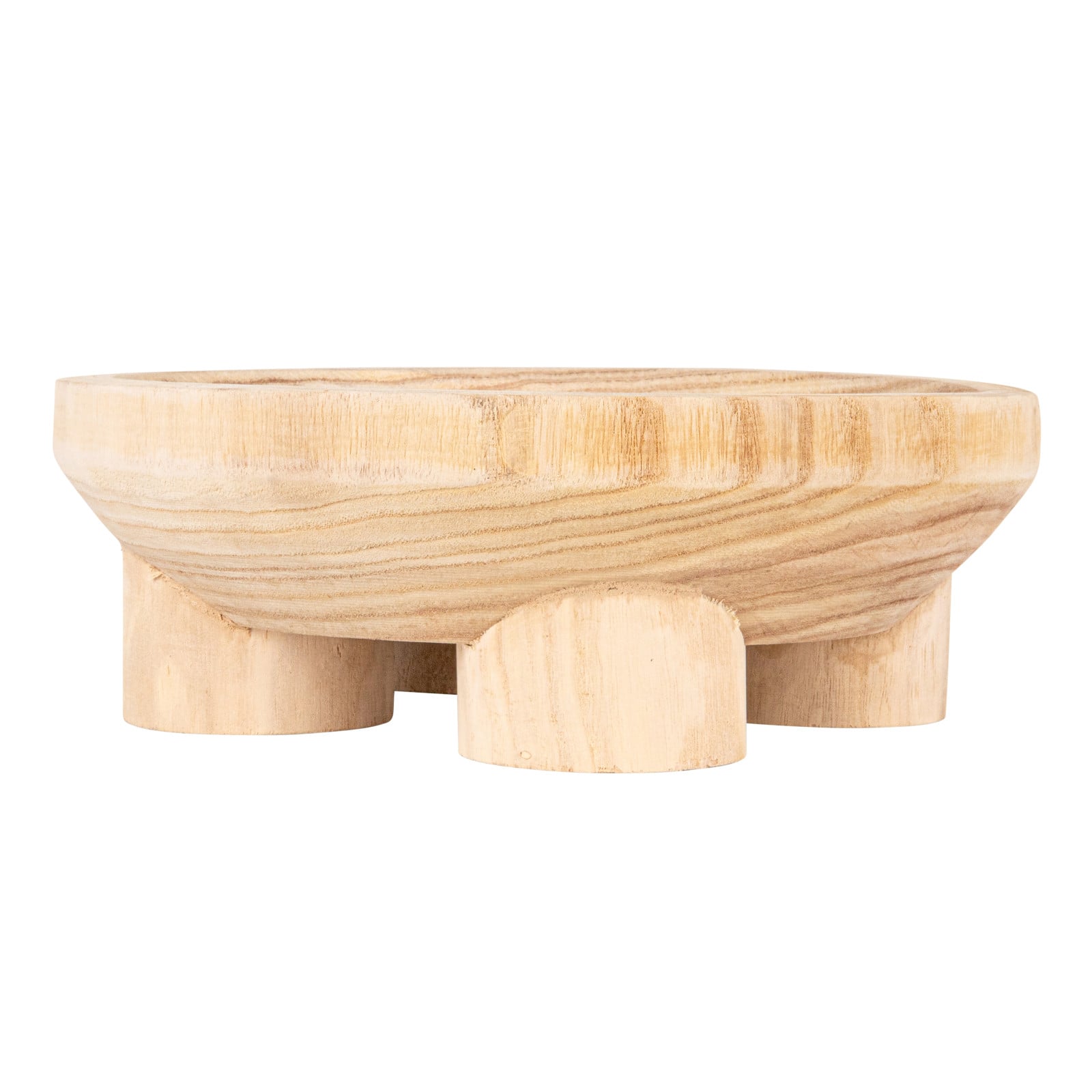 Hello Honey® 11.5" Natural Elegance Paulownia Wood Bowl