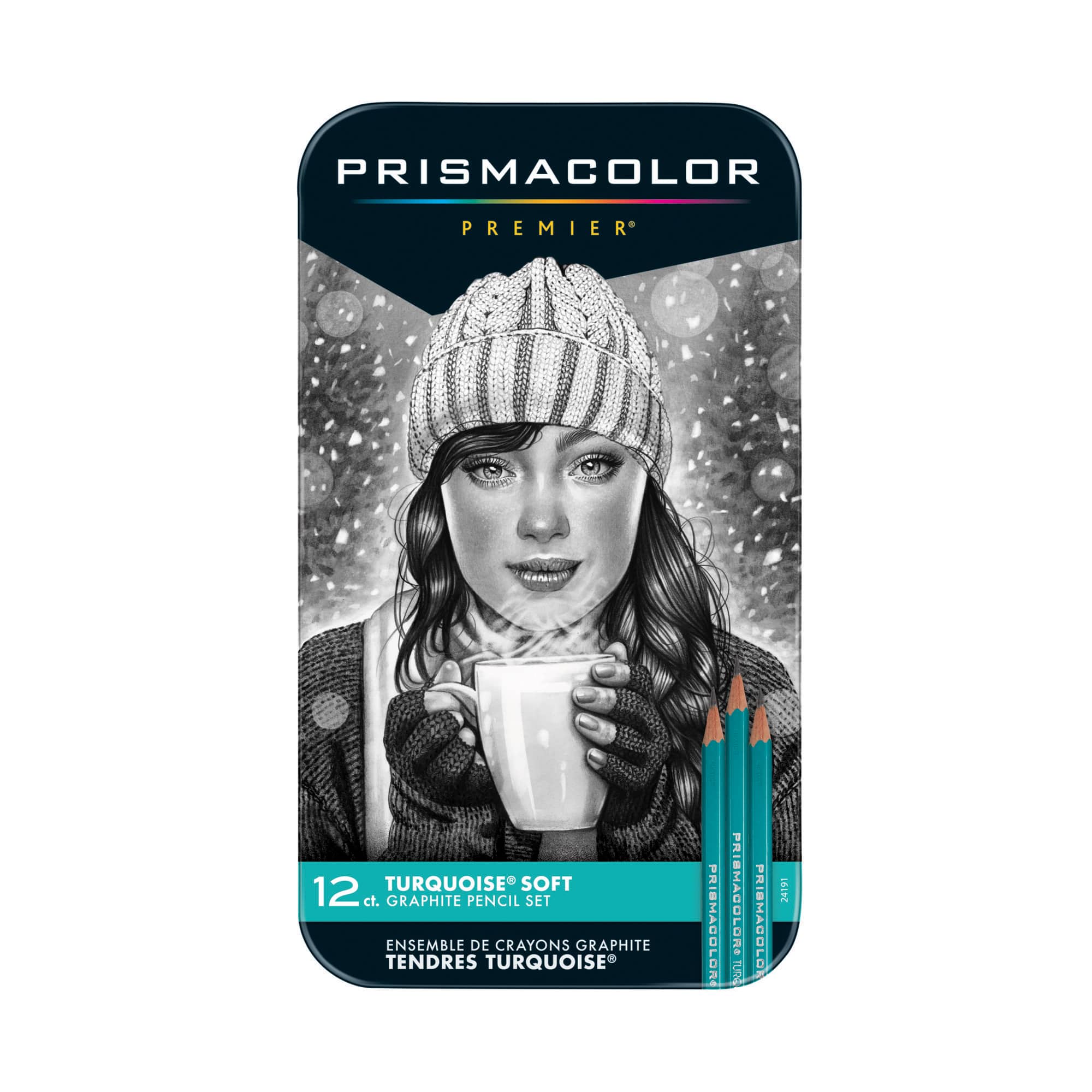 Ensemble de crayons de graphite tendres Prismacolor Premier, turquoise