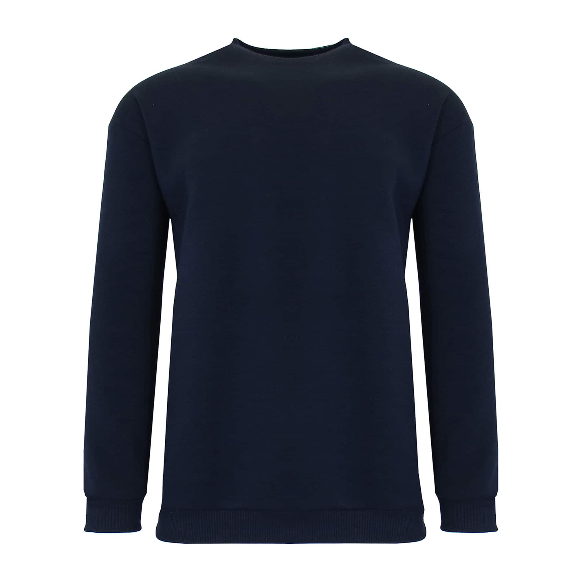 Galaxy by Harvic Crew Neck Fleece-Lined Men's Pullover Sweatshirt