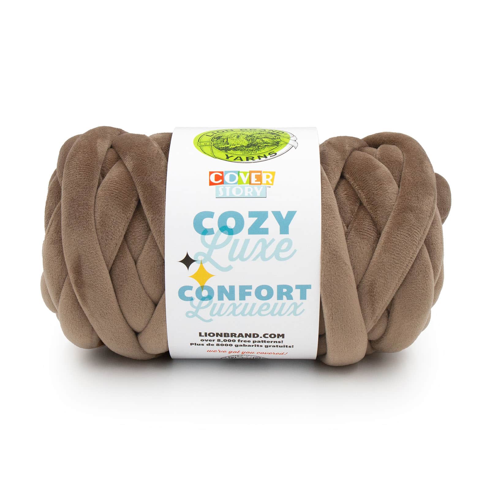 Lion Brand® Cover Story™ Cozy Luxe Yarn, Color: Eggplant | Michaels