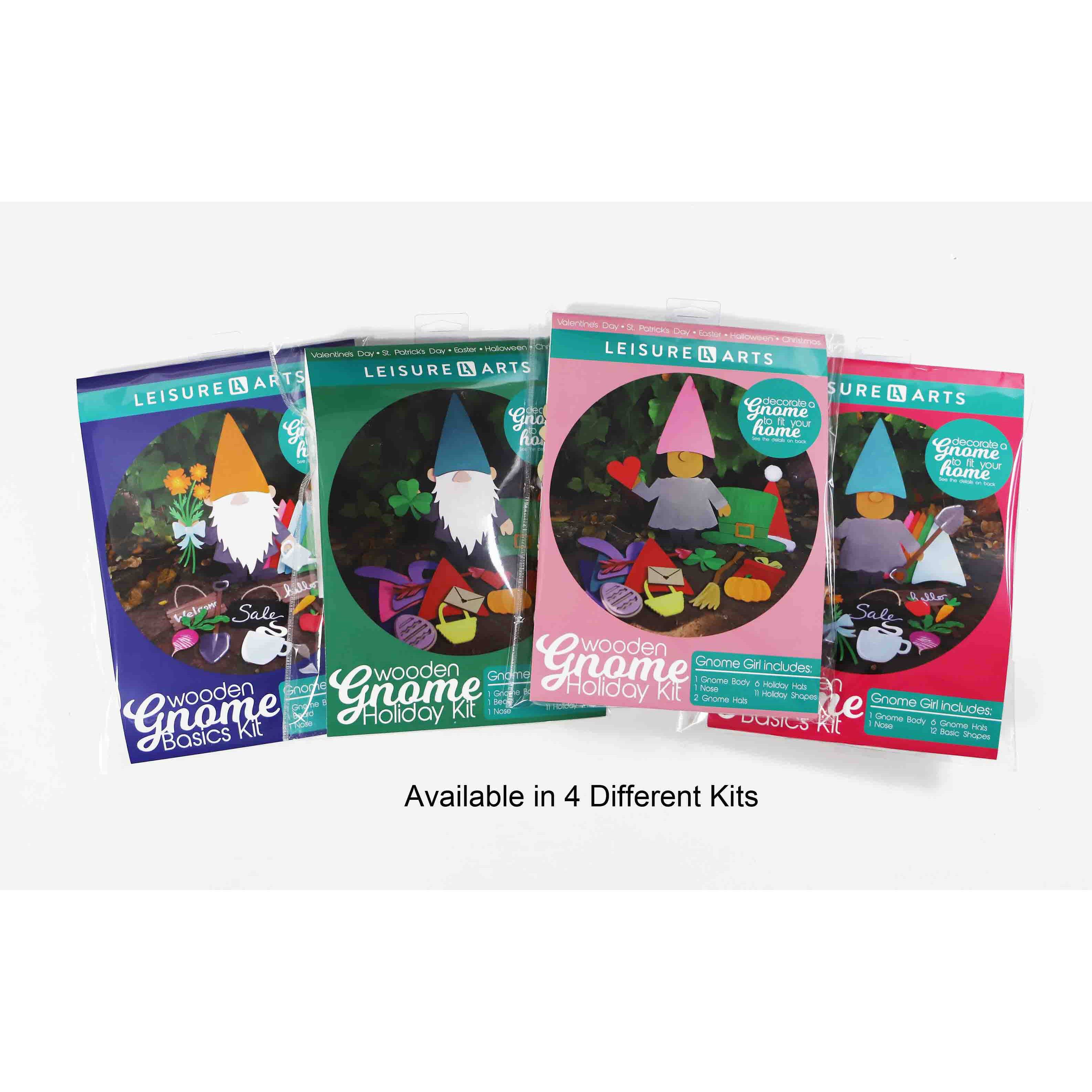 Leisure Arts&#xAE; Wooden Gnome Boy Basics Kit