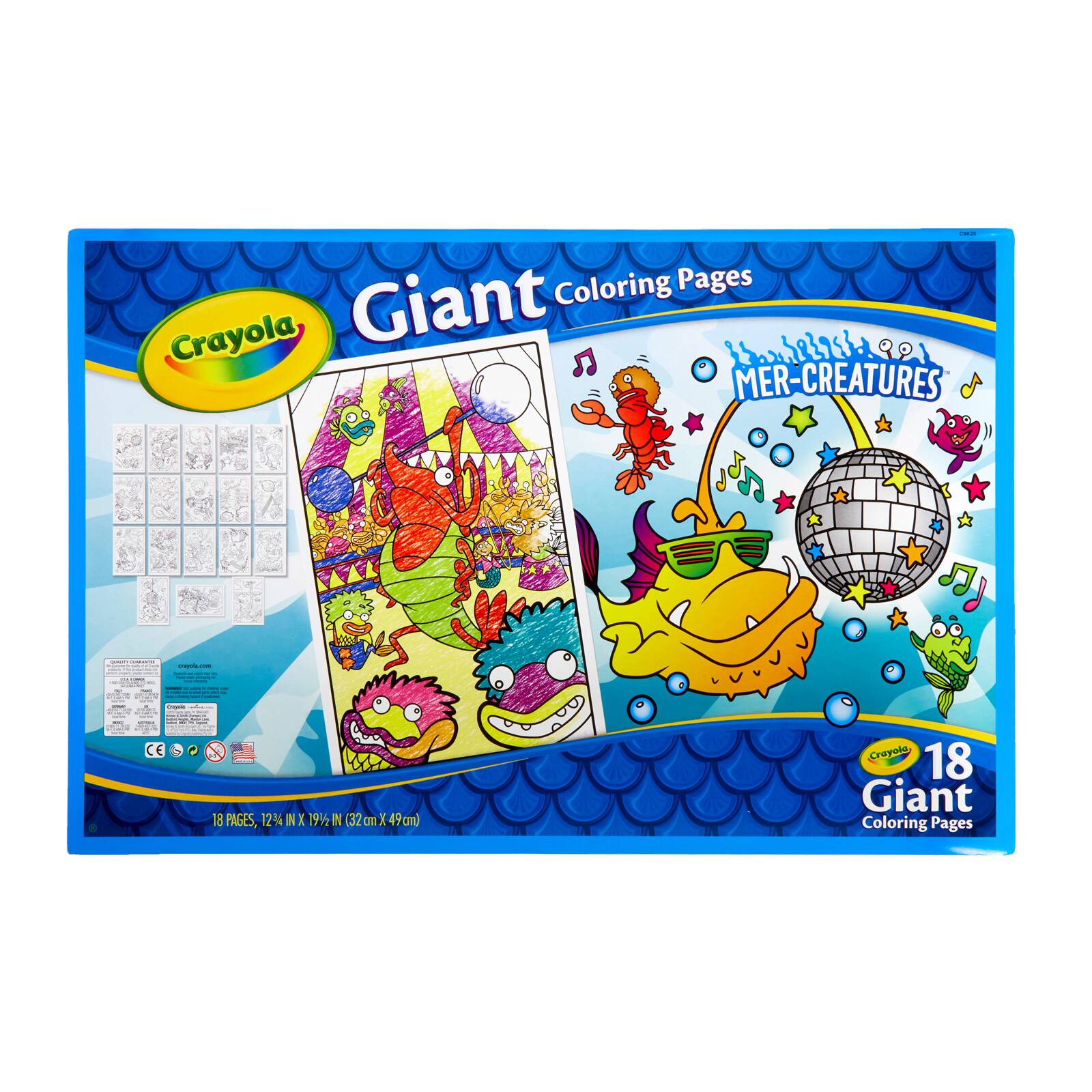 Crayola Mer Creatures Giant Coloring Pages Michaels