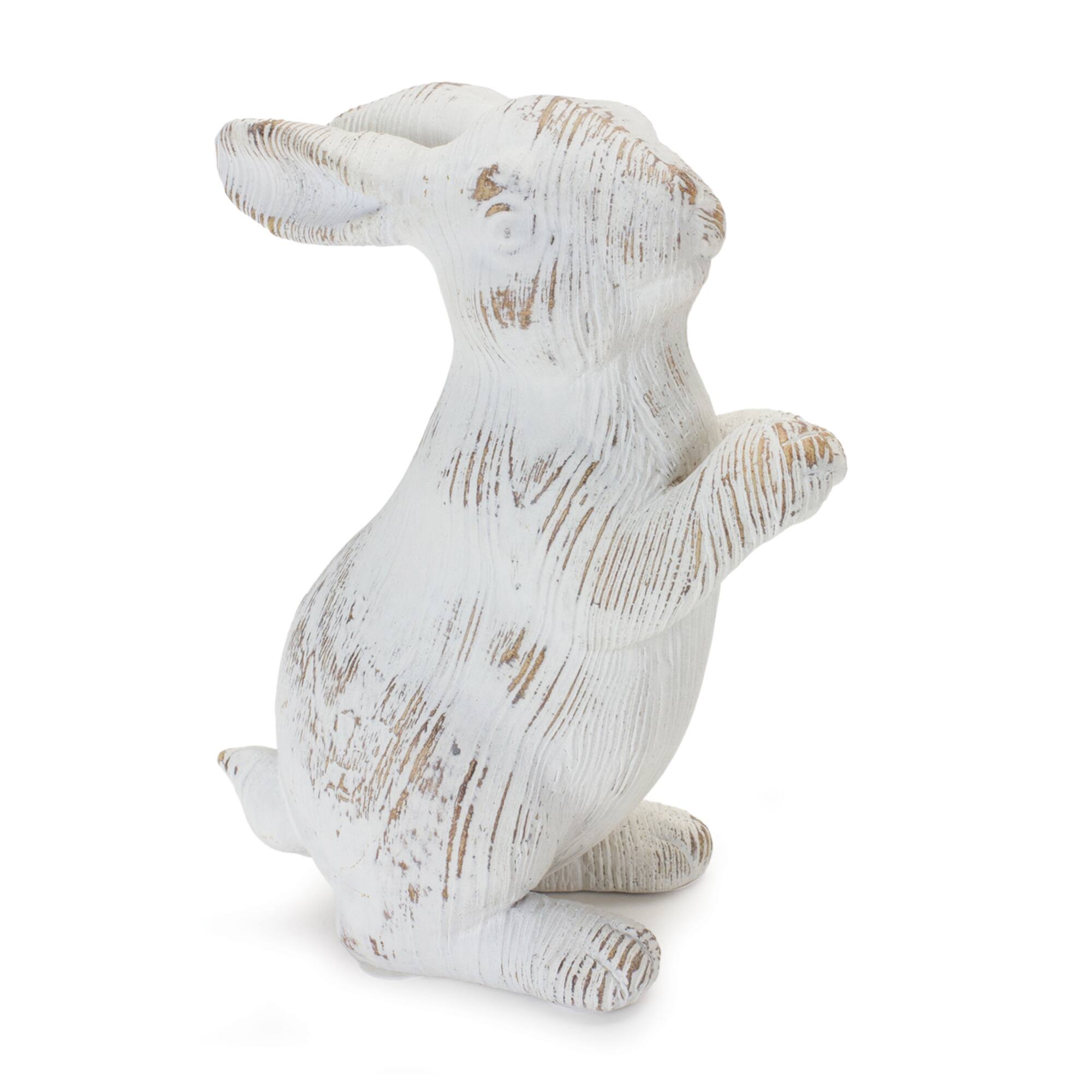 White Washed Rabbit Figurine Set | Michaels
