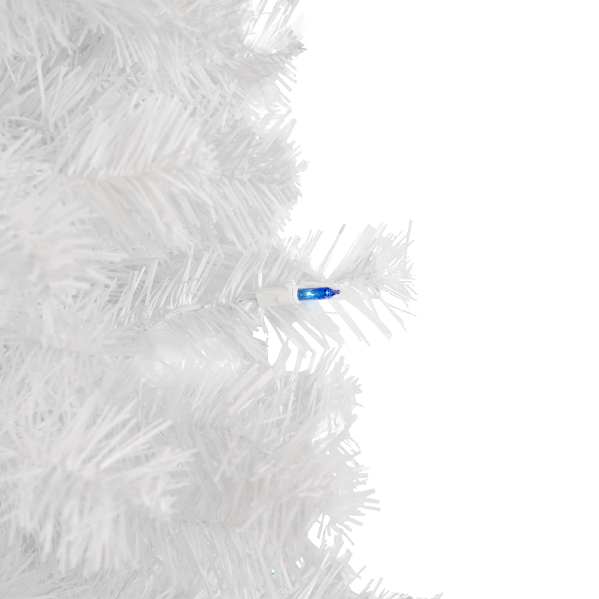 4ft. Pre-Lit White Pine Artificial Christmas Tree, Blue Lights