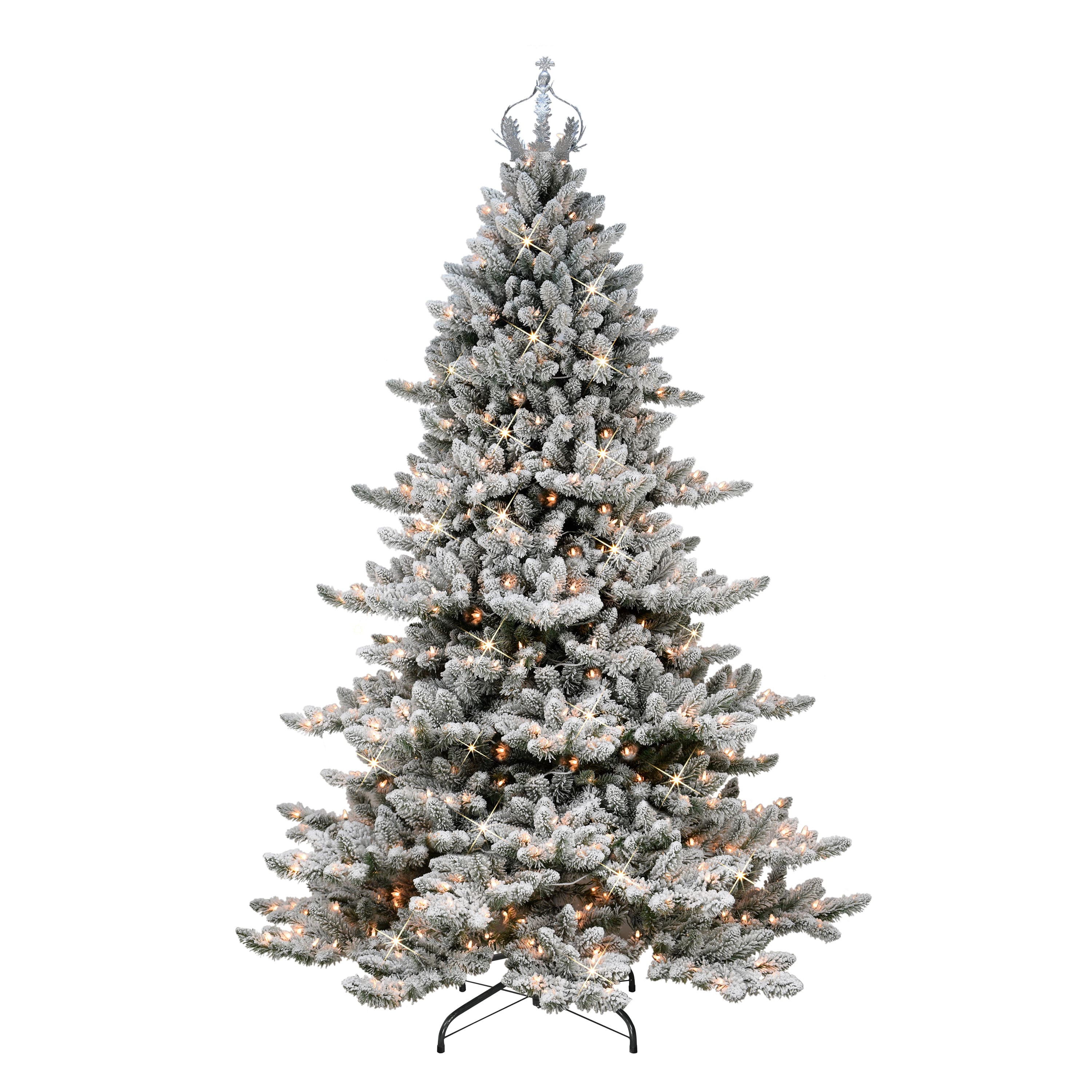 7.5ft. PreLit Flocked Royal Majestic Spruce Artificial Christmas Tree