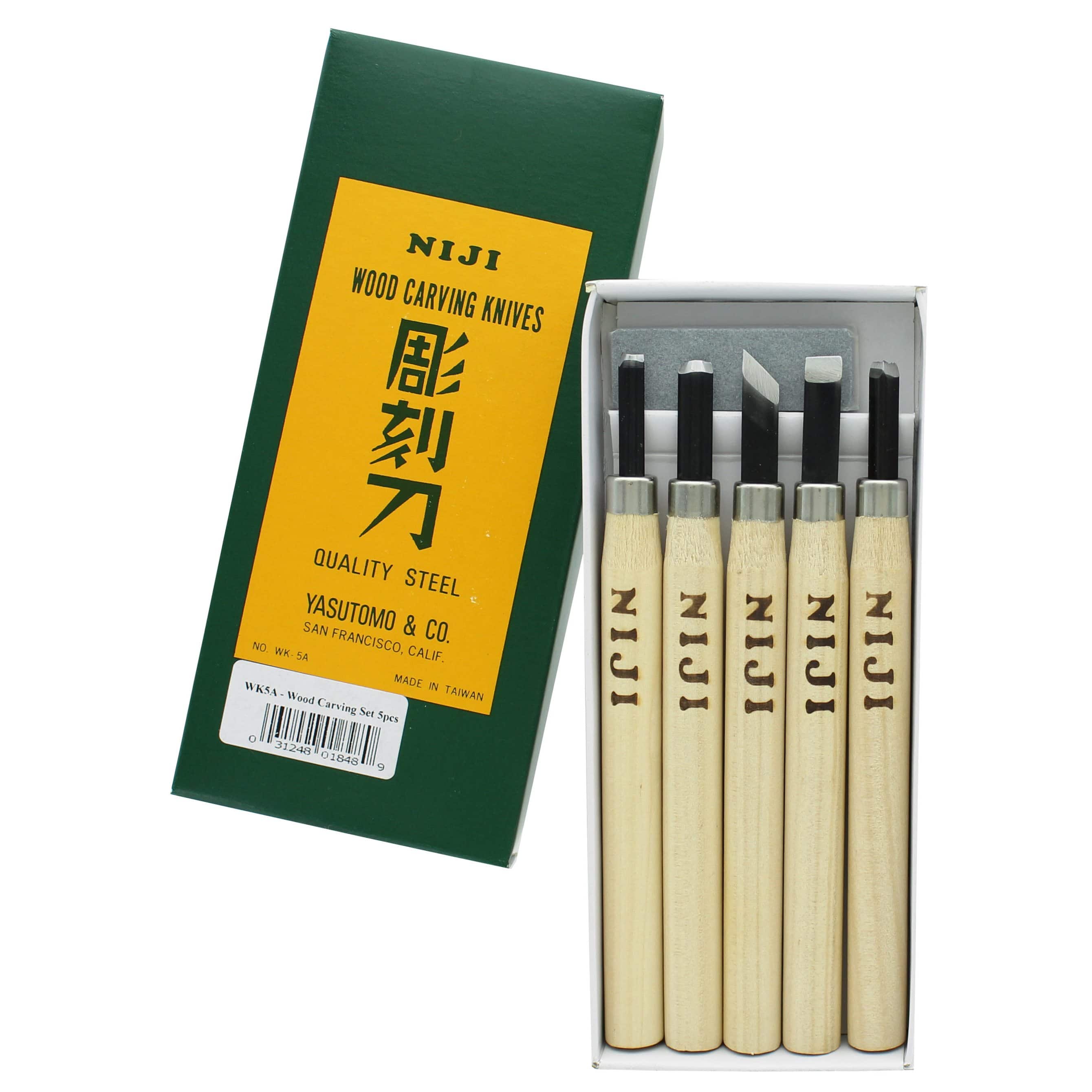 Yasutomo Niji Wood Carviing Set 5pc