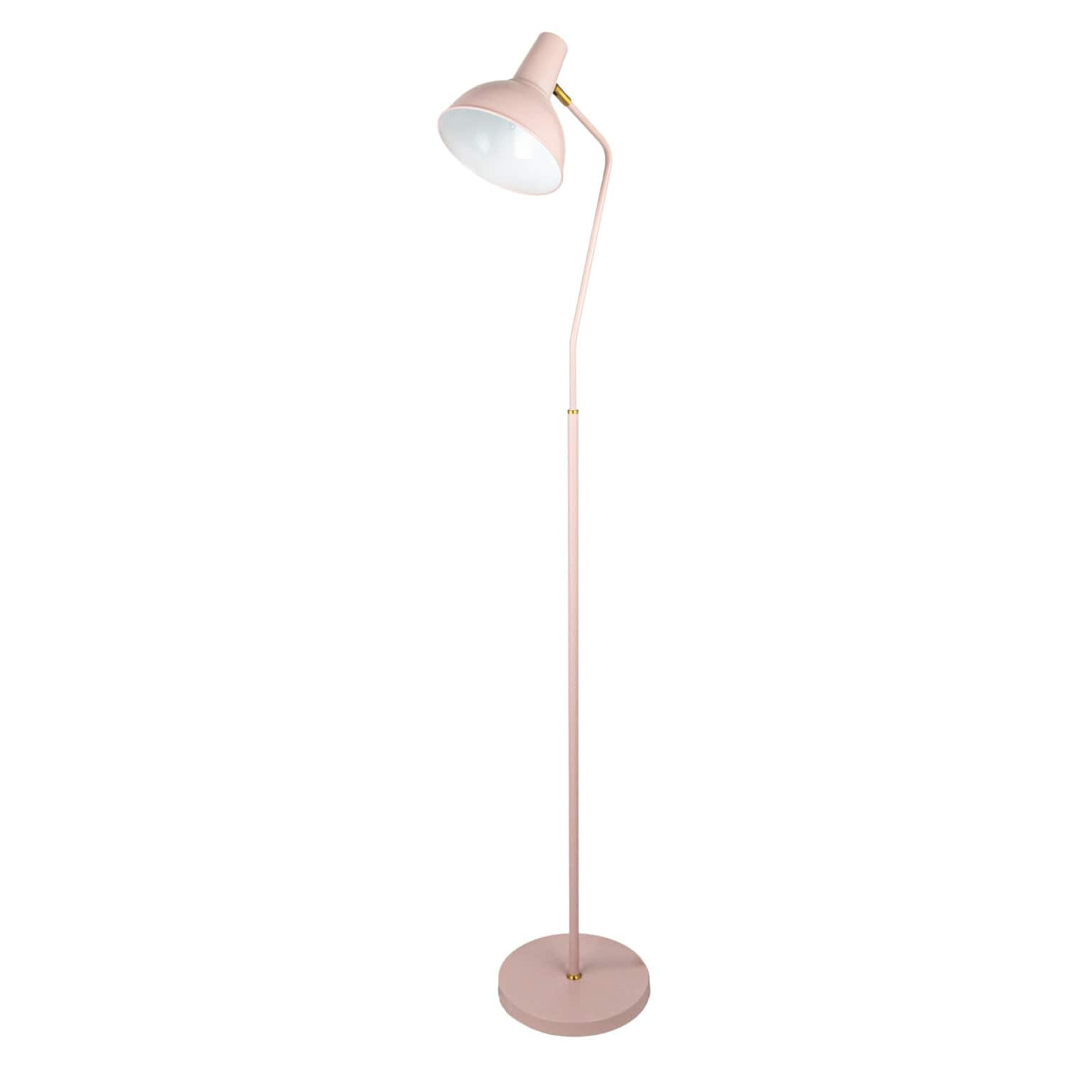 65&#x22; Pink Round Metal Floor Lamp