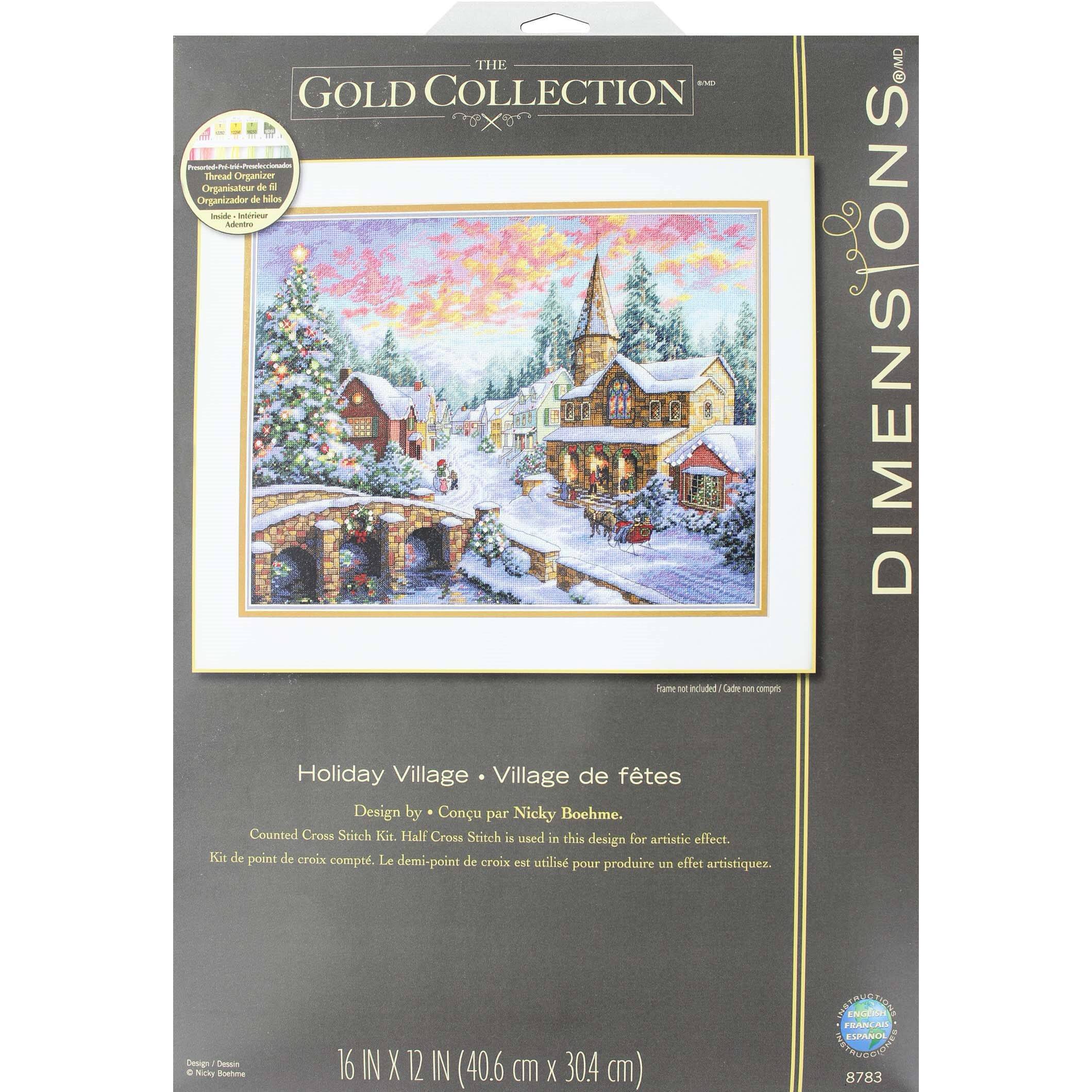 Dimensions Holiday Village Cross Stitch Kit