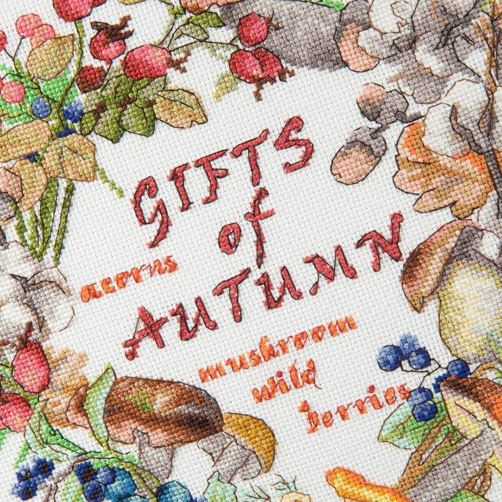 Charivna Mit Cross Stitch Kit Gifts Of Autumn