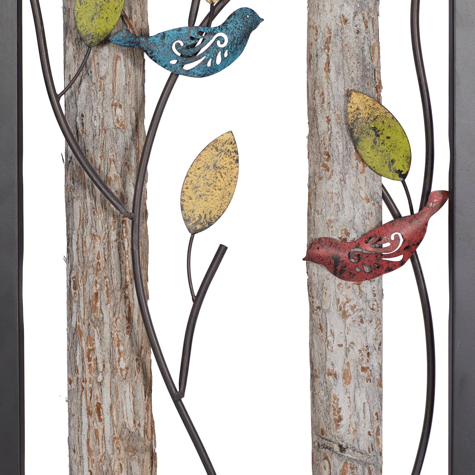 Tin Farmhouse Birds Wall Décor Set