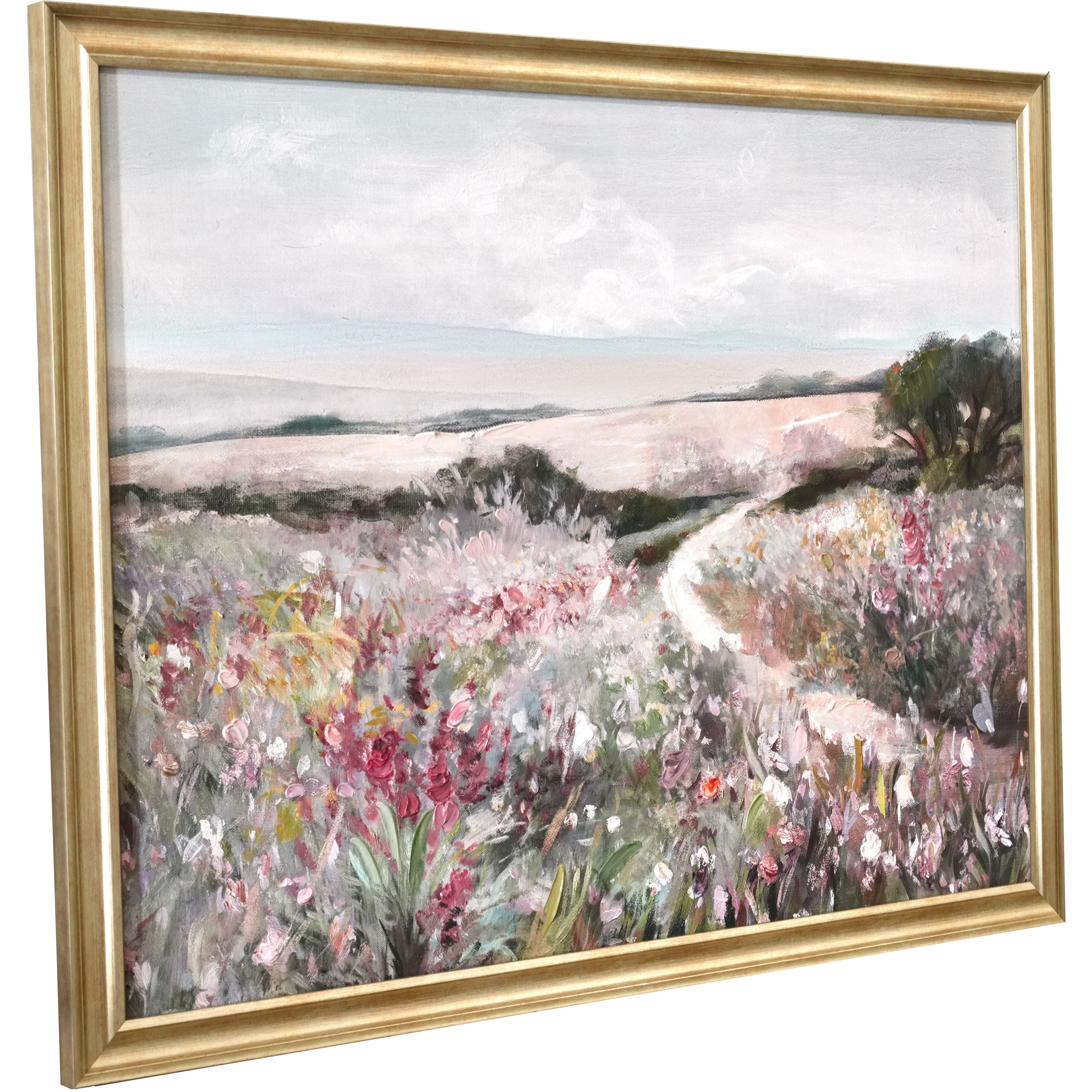 18&#x22; x 24&#x22; Framed Blush Floral Landscape Wall Art by Ashland&#xAE;