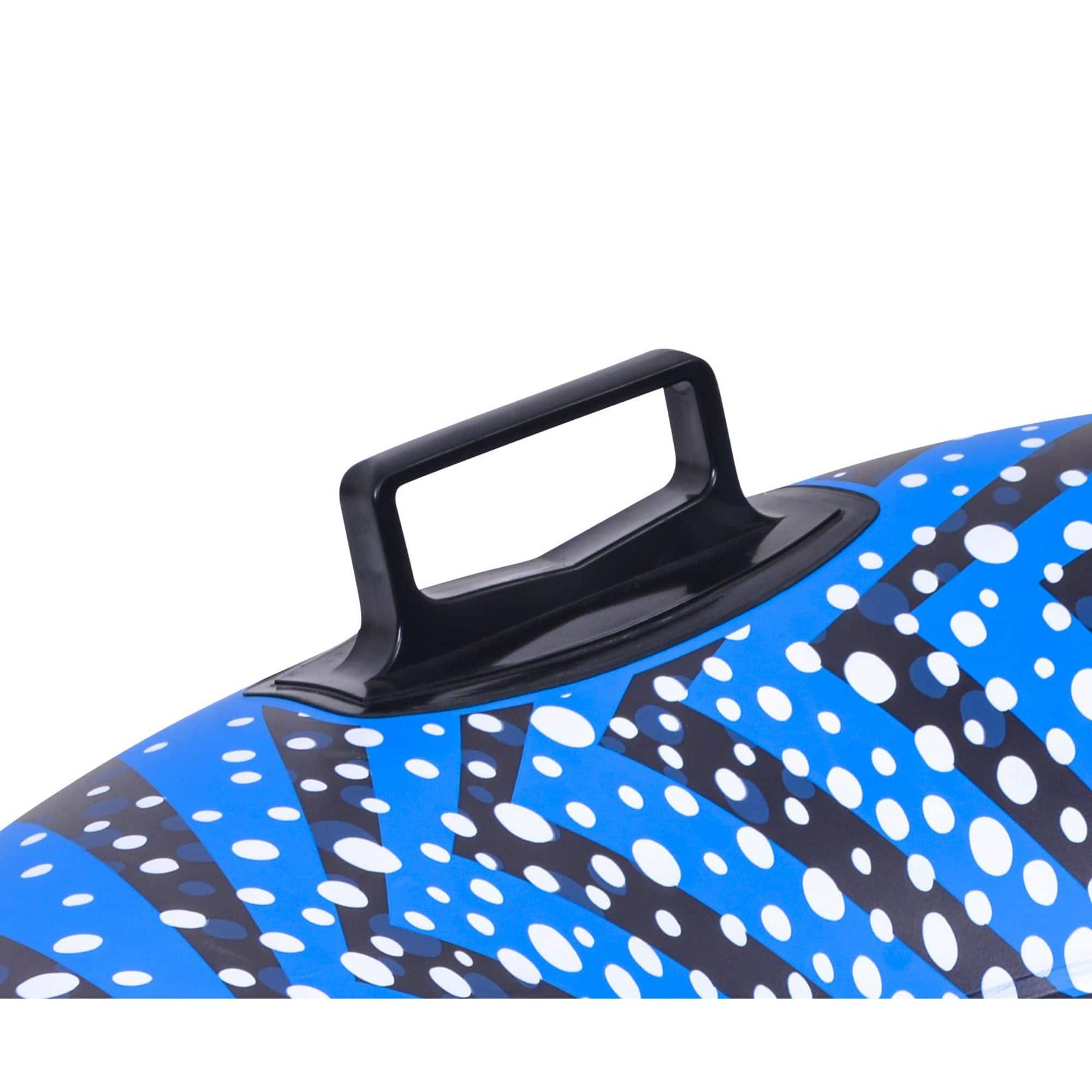 3ft. Inflatable Blue &#x26; Black Ride-On Pool Float &#x26; Snow Tube