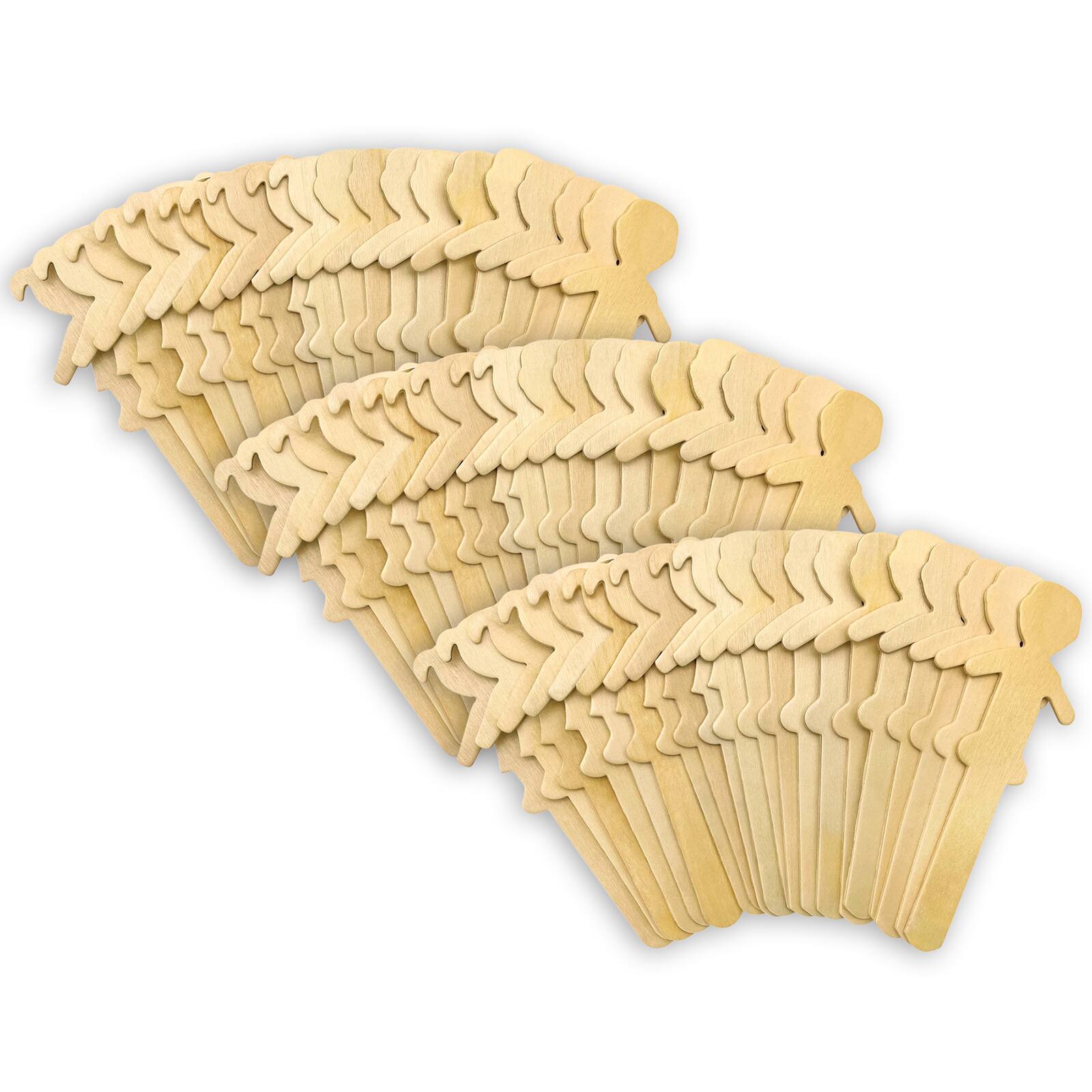 Teacher Created Resources People-Shaped Craft Sticks, 3 Packs of 50