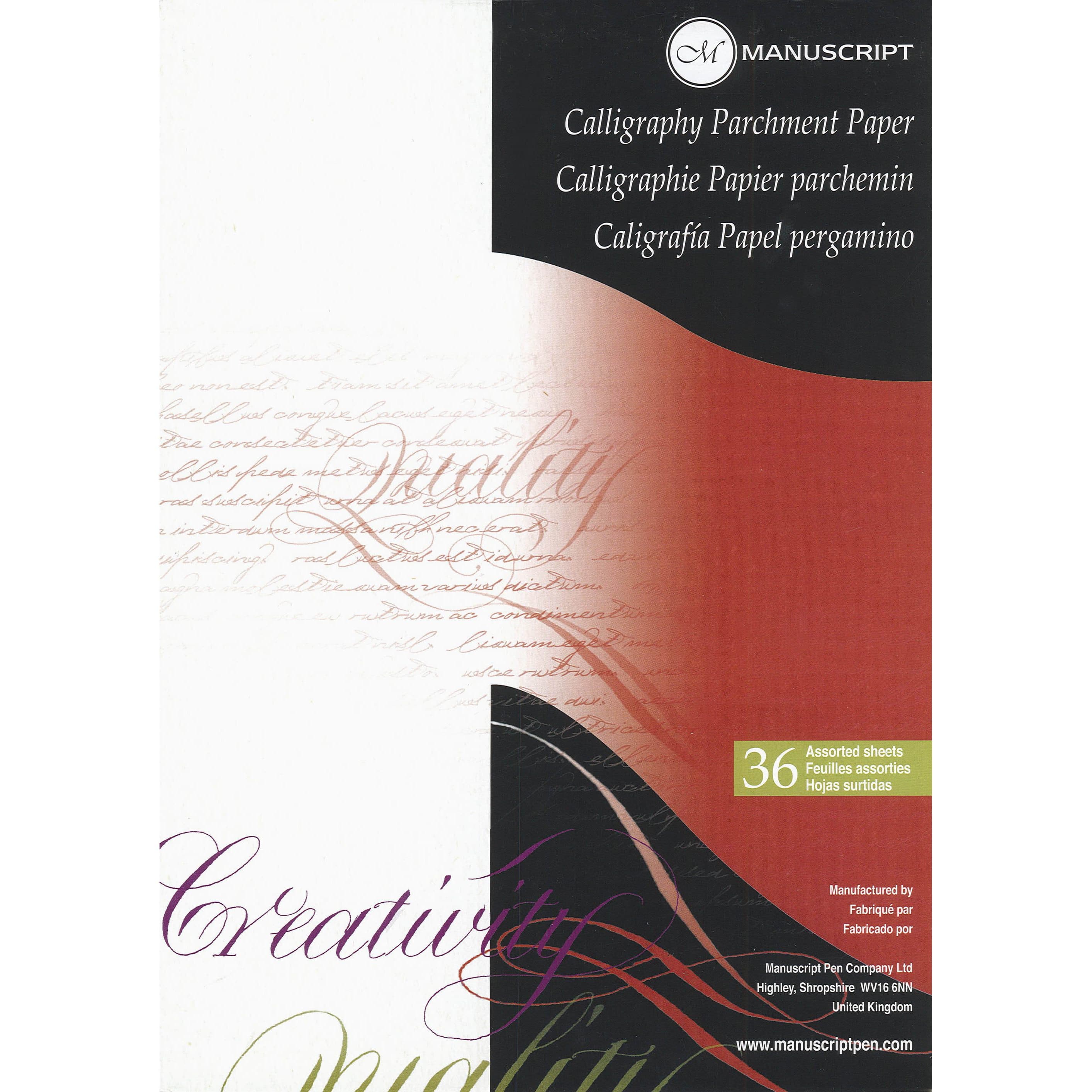 Manuscript Calligraphy Parchment Paper Pad, 8.3&#x27;&#x27; x 11.7&#x27;&#x27;