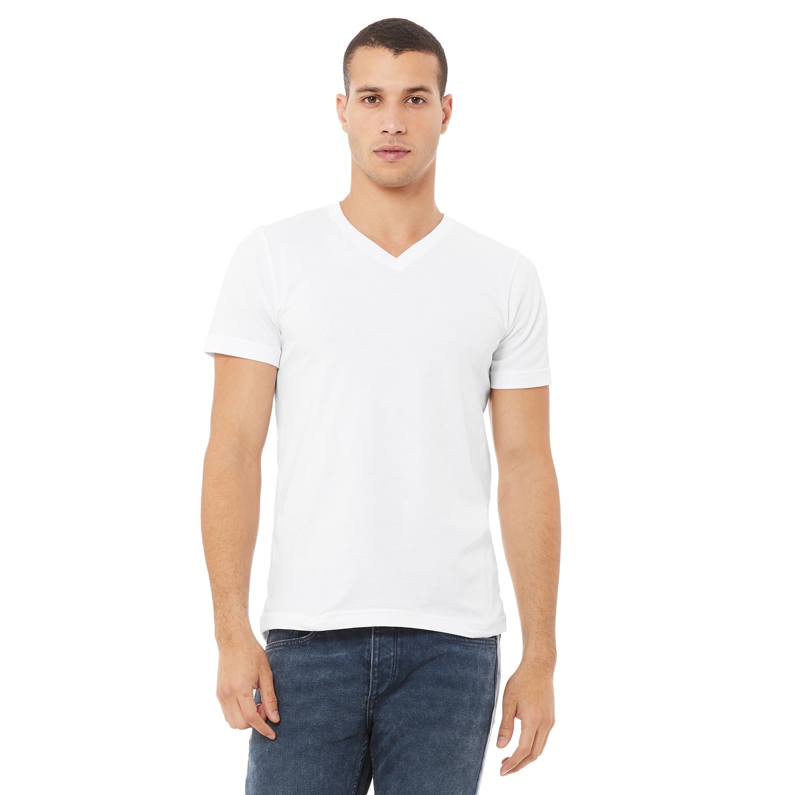 6 Pack: BELLA+CANVAS&#xAE; Short Sleeve V-Neck Adult Unisex Cotton Jersey T-Shirt