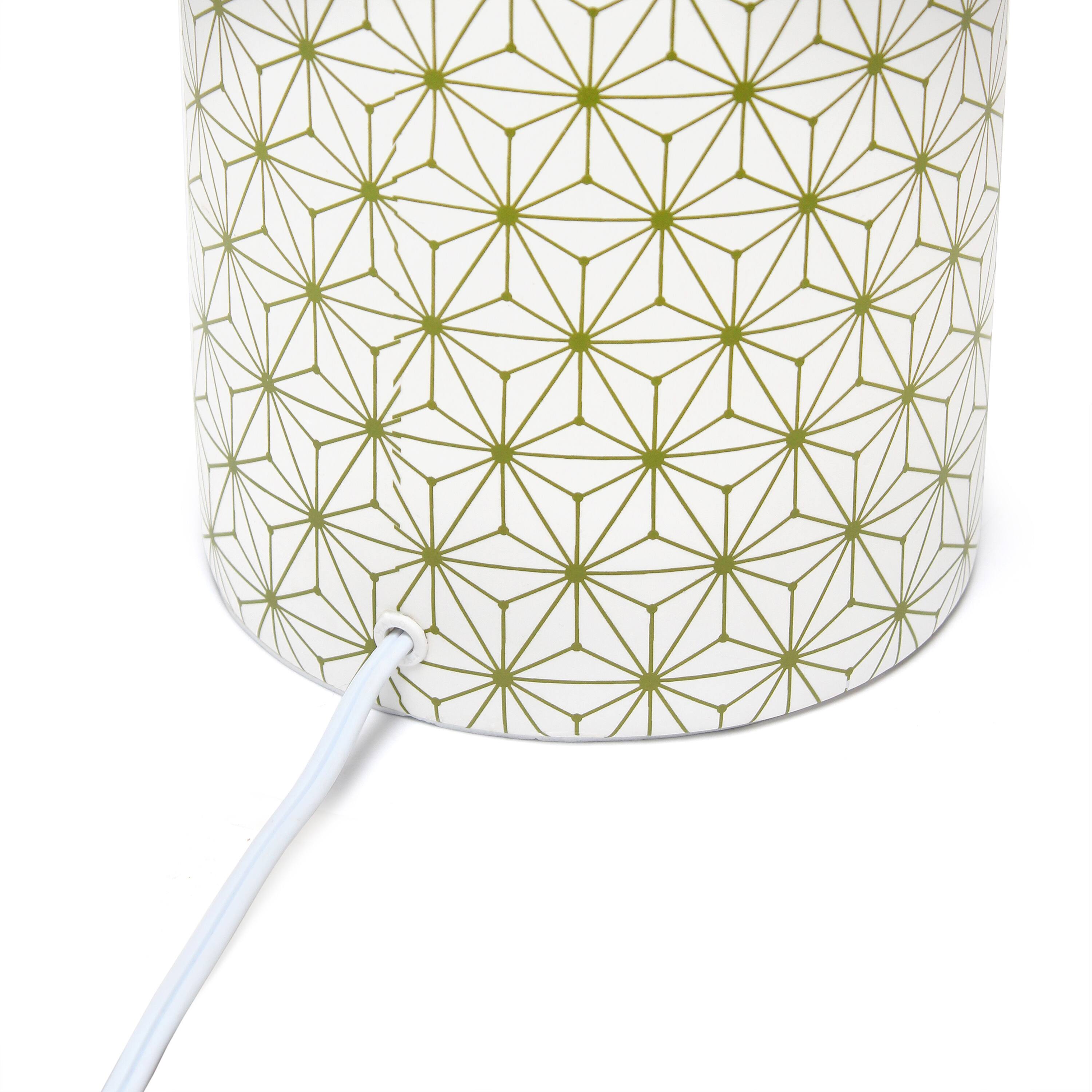 Simple Designs 18.5&#x22; Fresh Prints Table Lamp