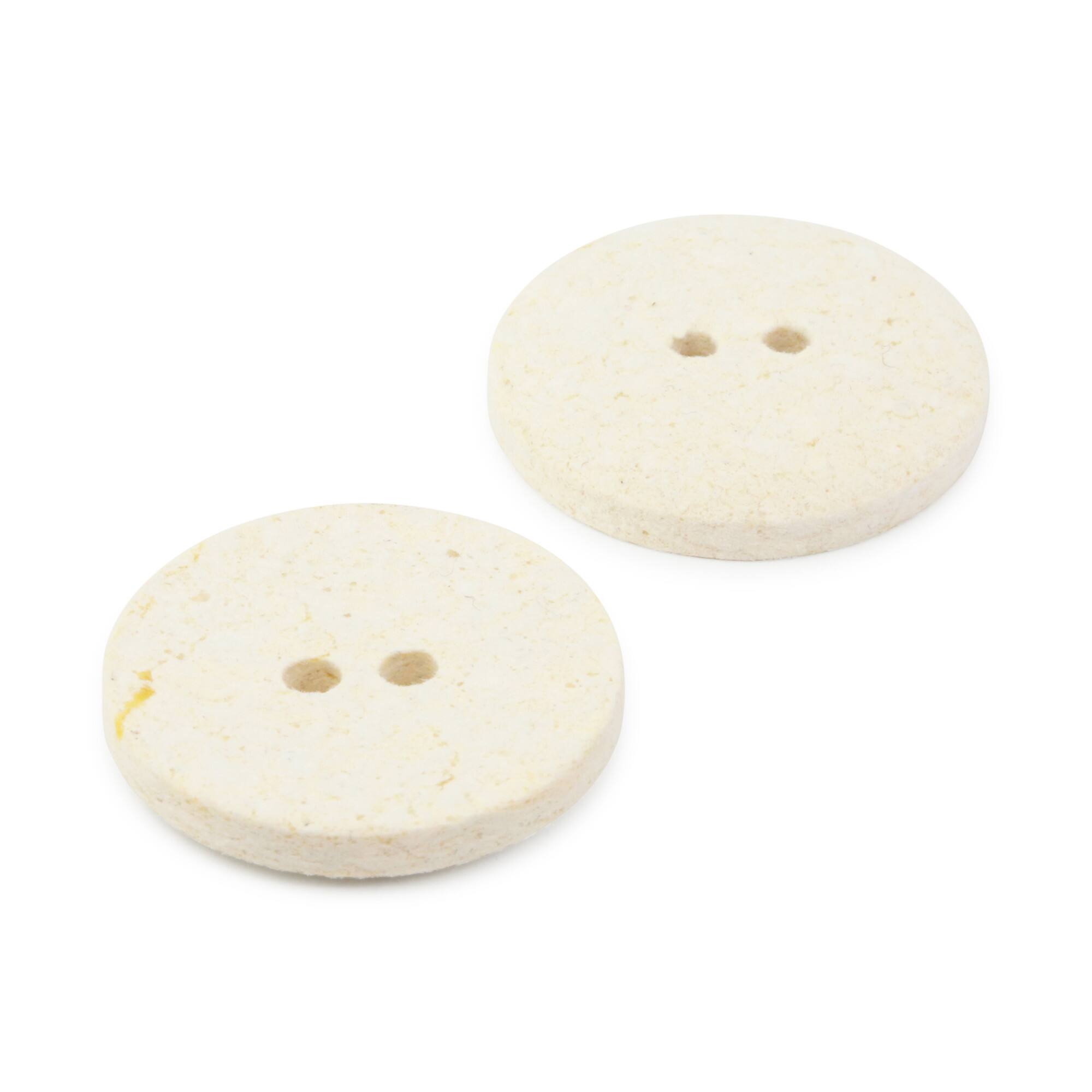 Dritz® 23mm Recycled Cotton Round Buttons, 6ct.