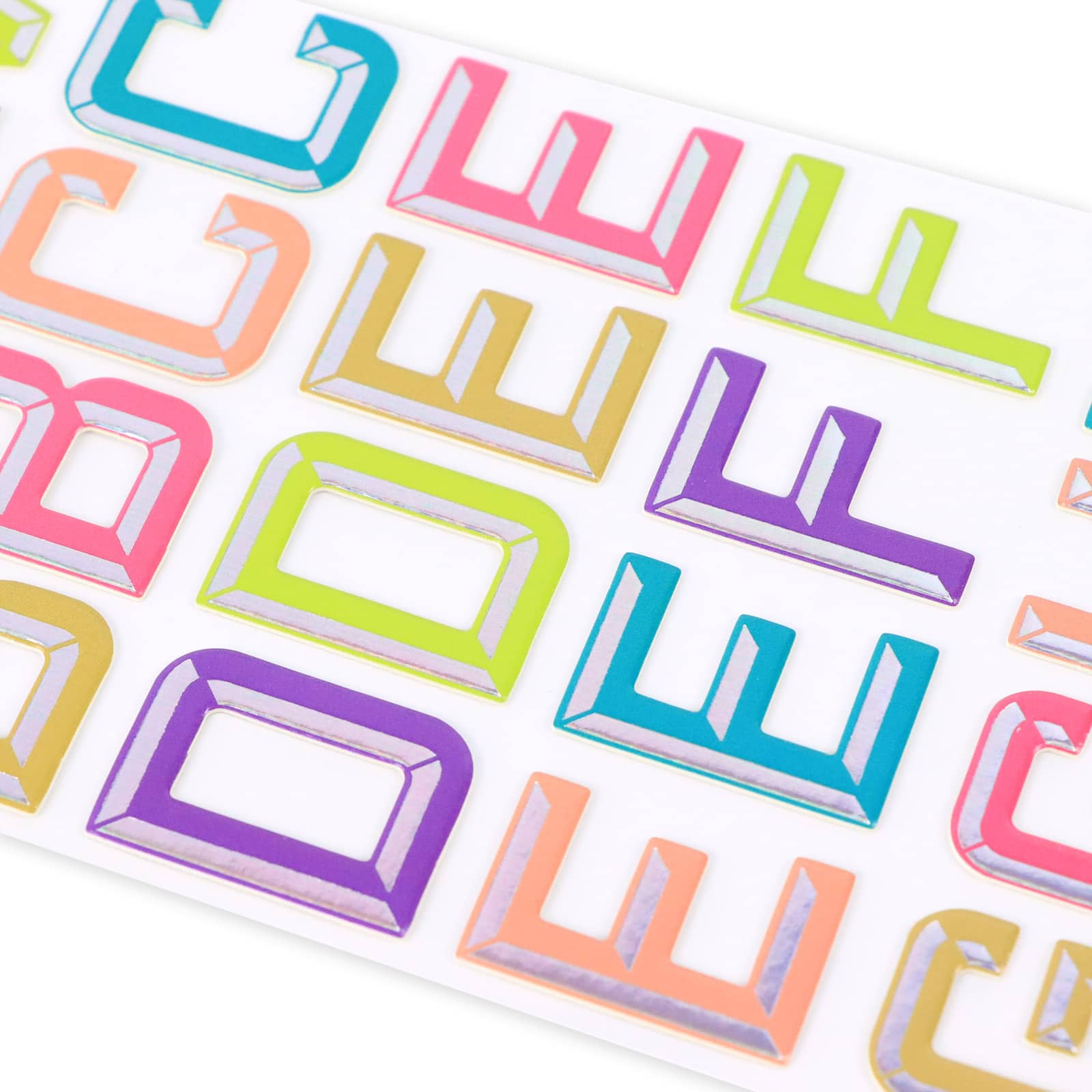 12 Pack: Bright Chipboard Alphabet Stickers by Recollections™