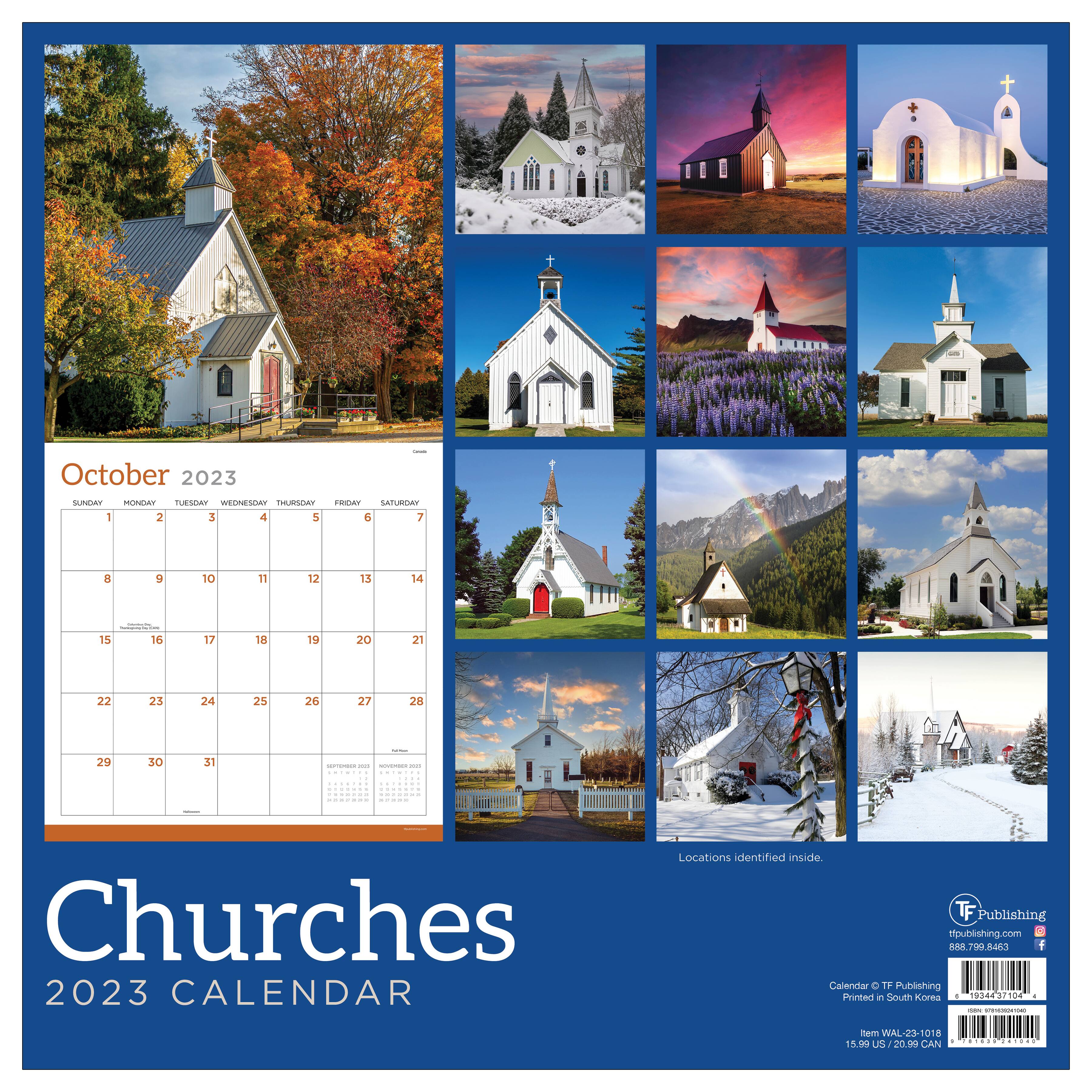 2023 Churches Wall Calendar | Michaels 2023 Churches Wall Calendar | Michaels