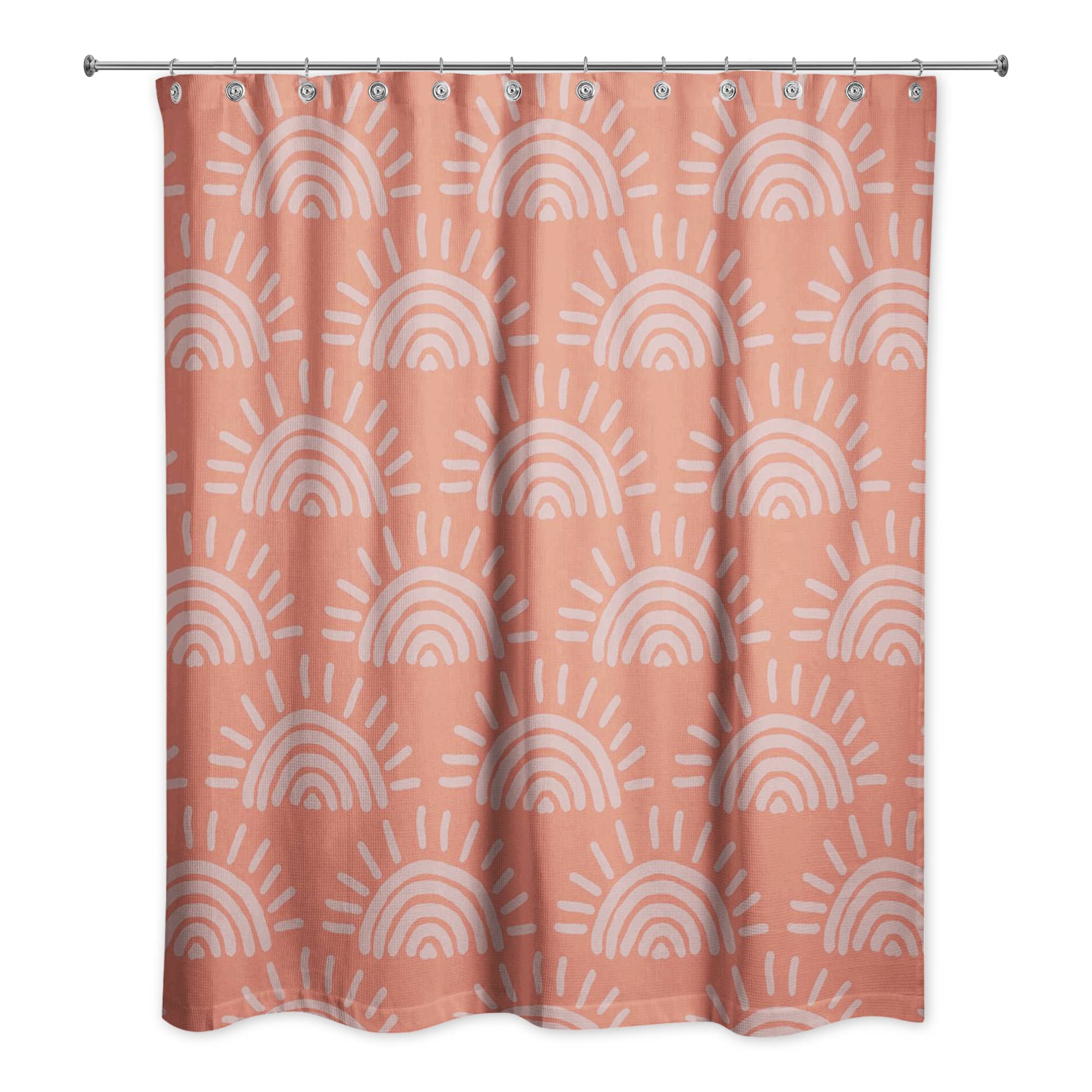 Sun Pattern Shower Curtain
