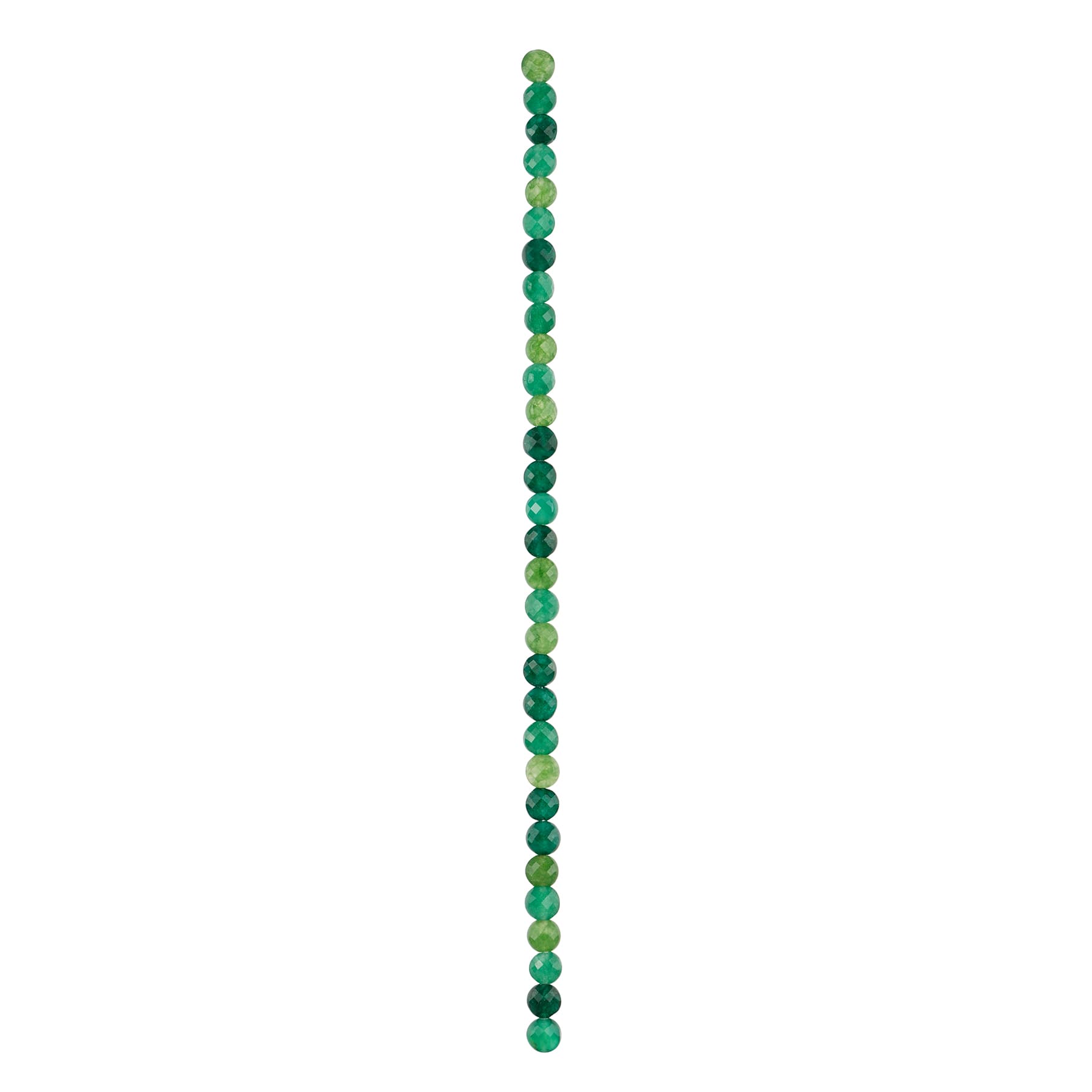 12 Pack: Green Quartz Faceted Coin Beads by Bead Landing&#x2122;