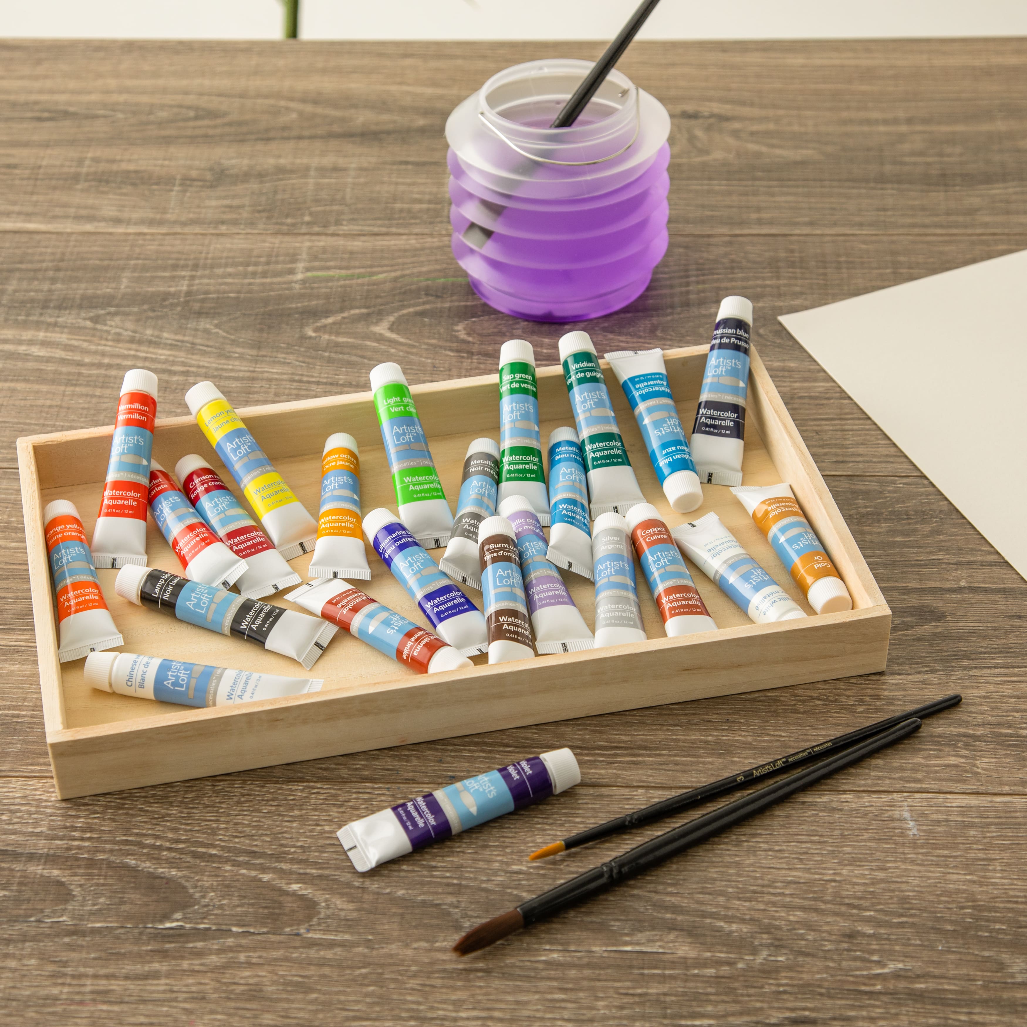 24 Color Watercolor Paint Value Pack by Artist&#x27;s Loft&#x2122; Necessities&#x2122;