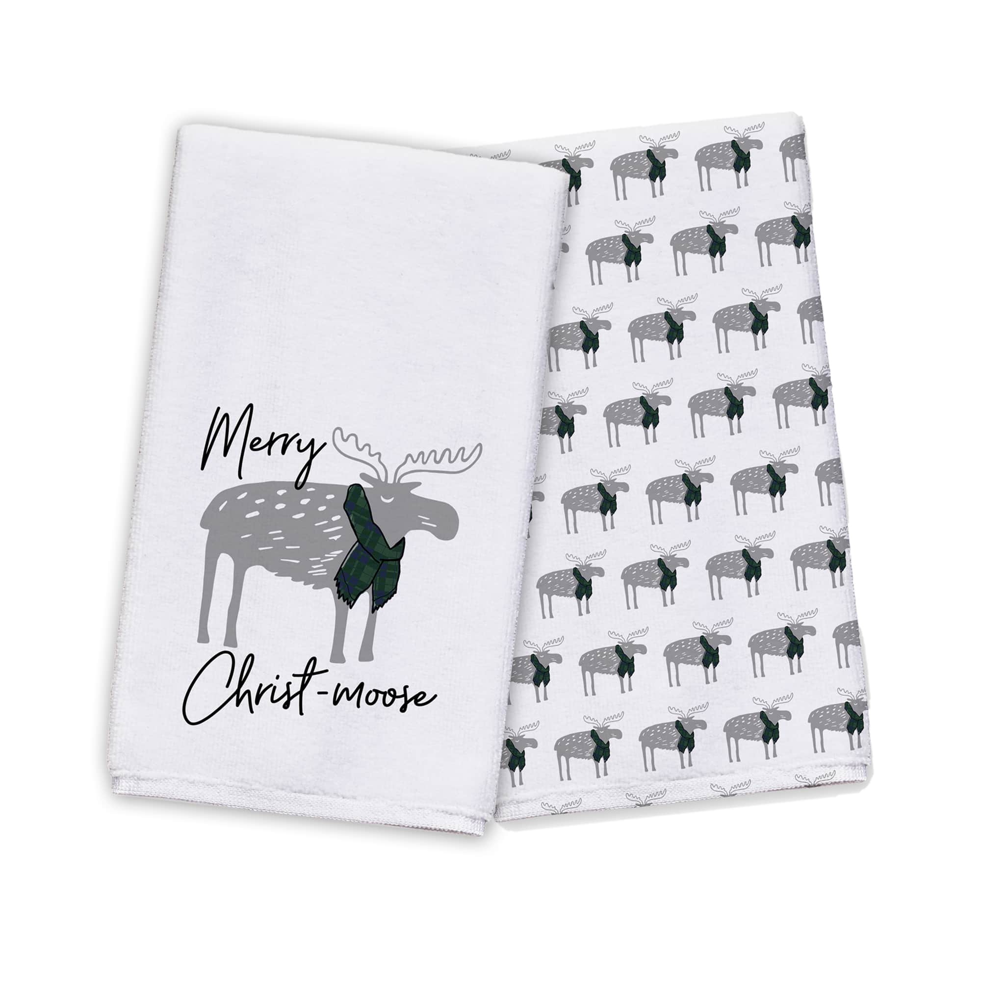 Merry Christ-moose Tea Towels - Set of 2