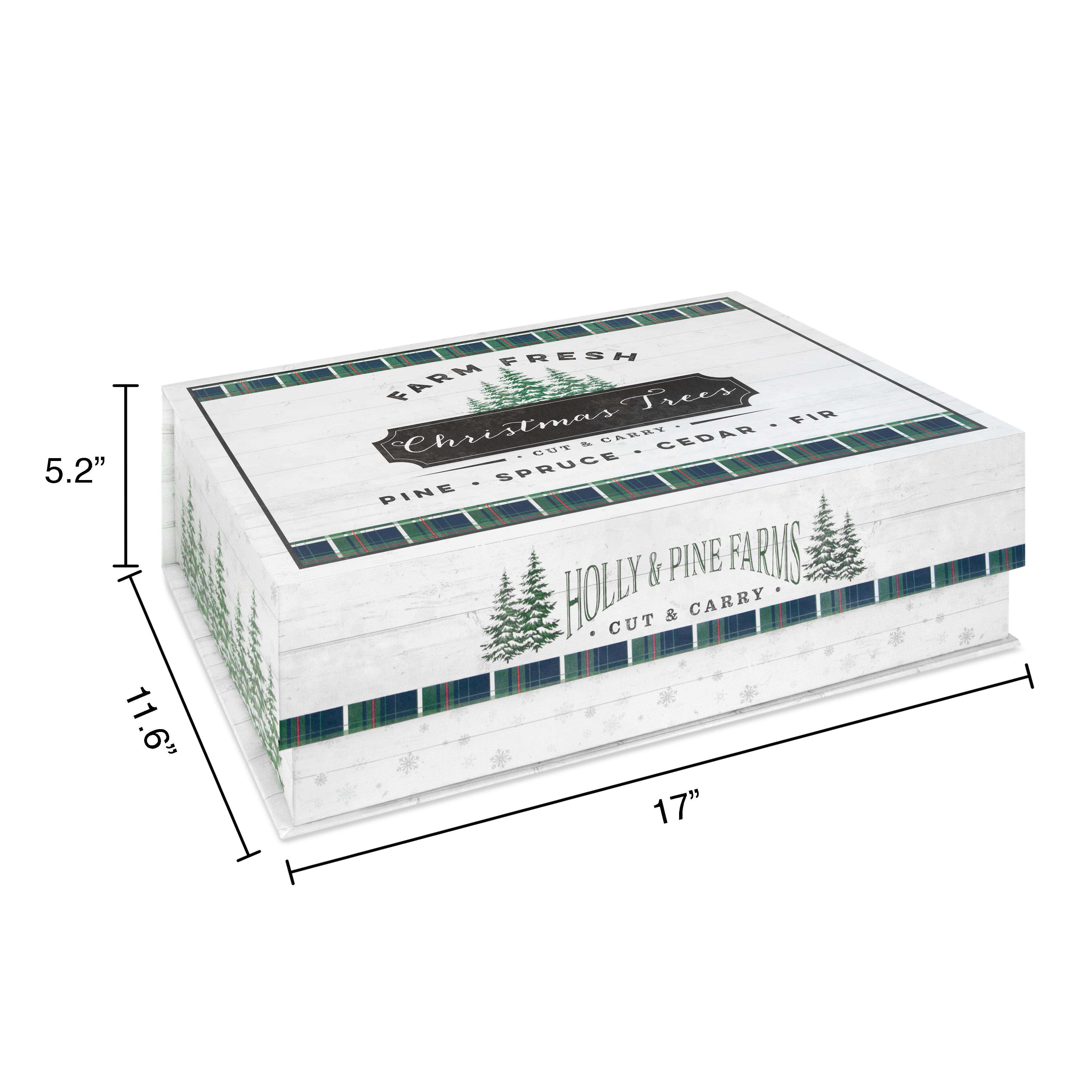 Large Christmas Tree Decorative Box by Ashland®