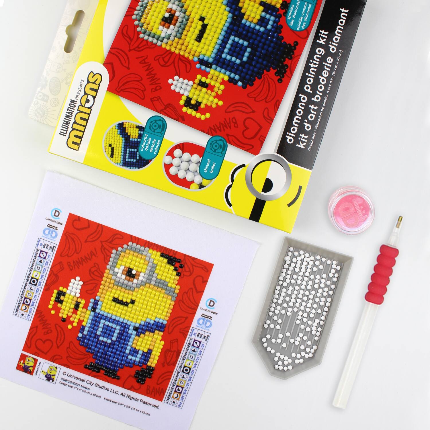 Camelot&#xAE; Dots Minions Fun Diamond Painting Kit