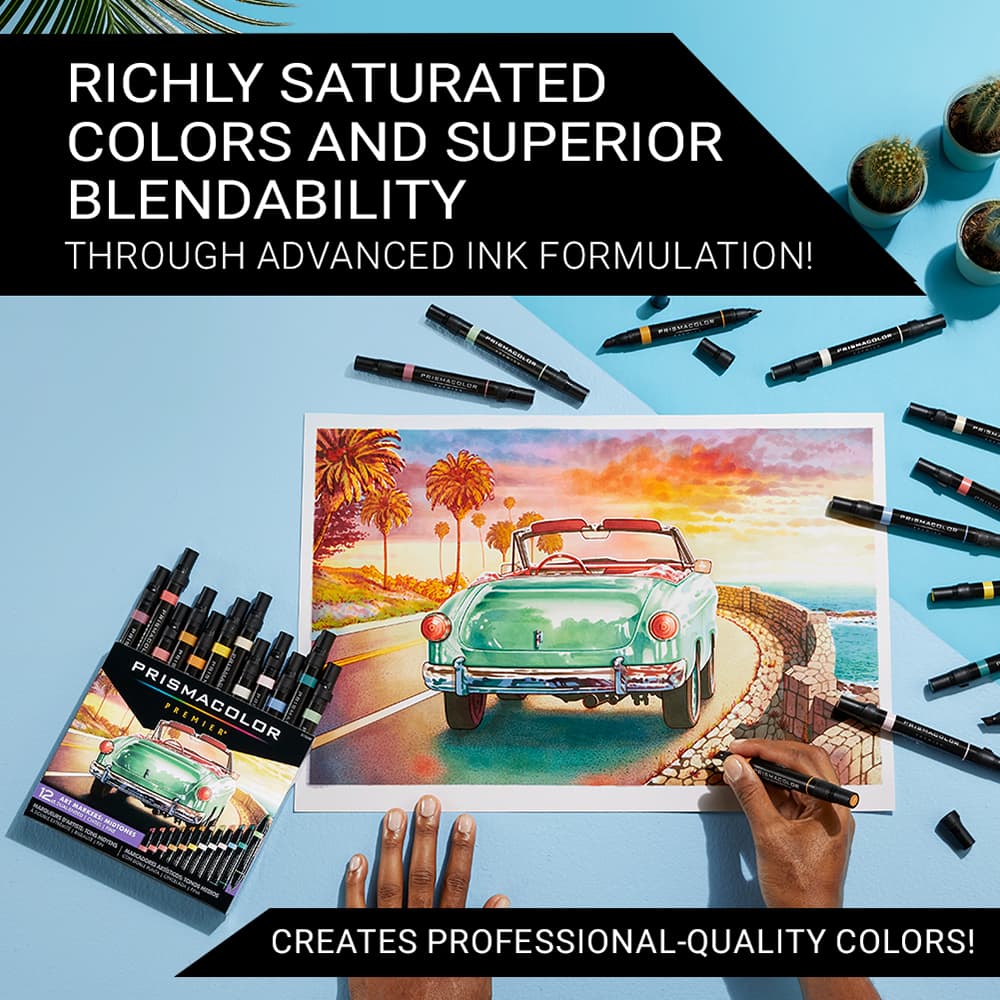 Prismacolor&#xAE; Premier&#xAE; Mid Tone Dual-Ended Art Markers, 12ct.