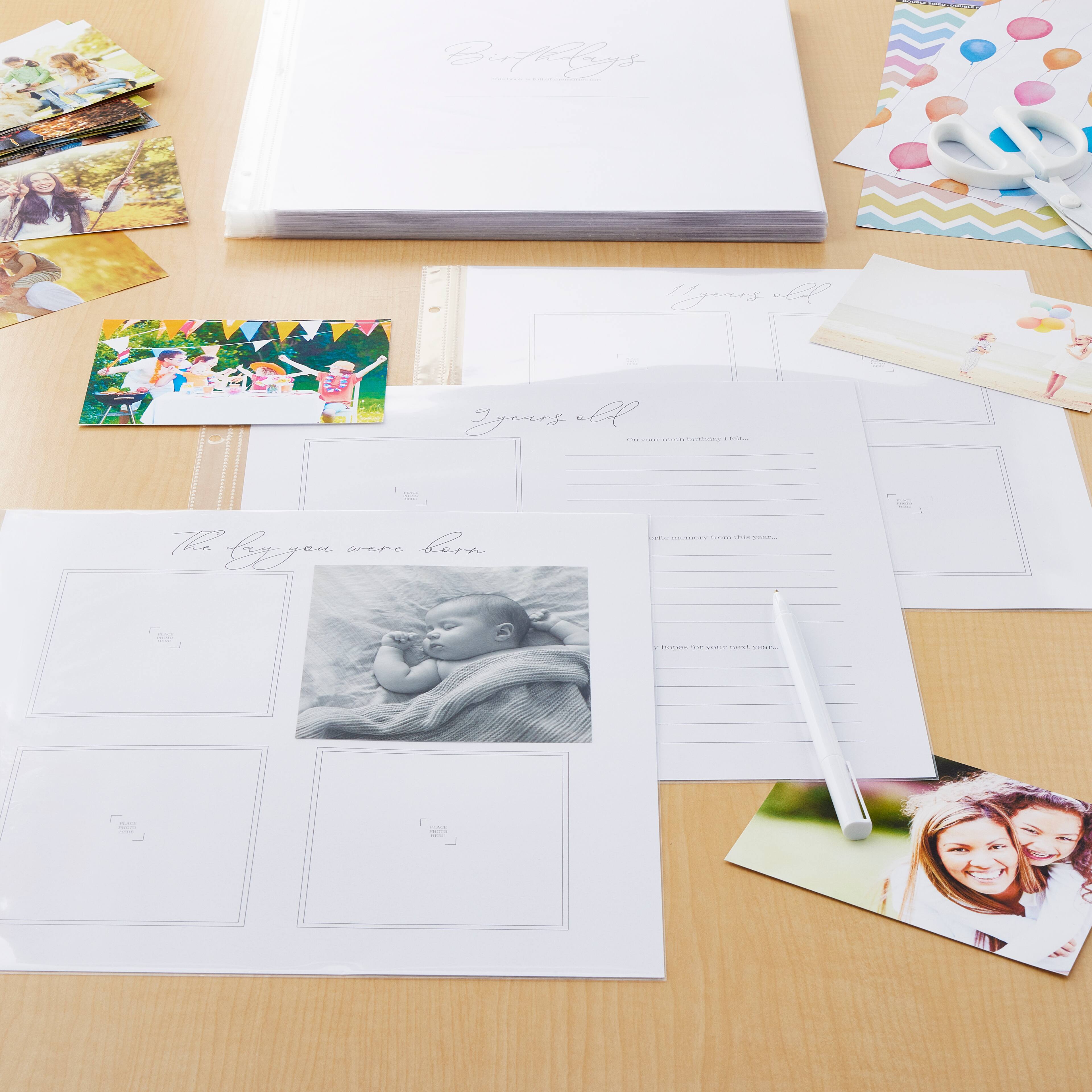 12" x 12" Birthdays Guided Scrapbook Layouts by Recollections™