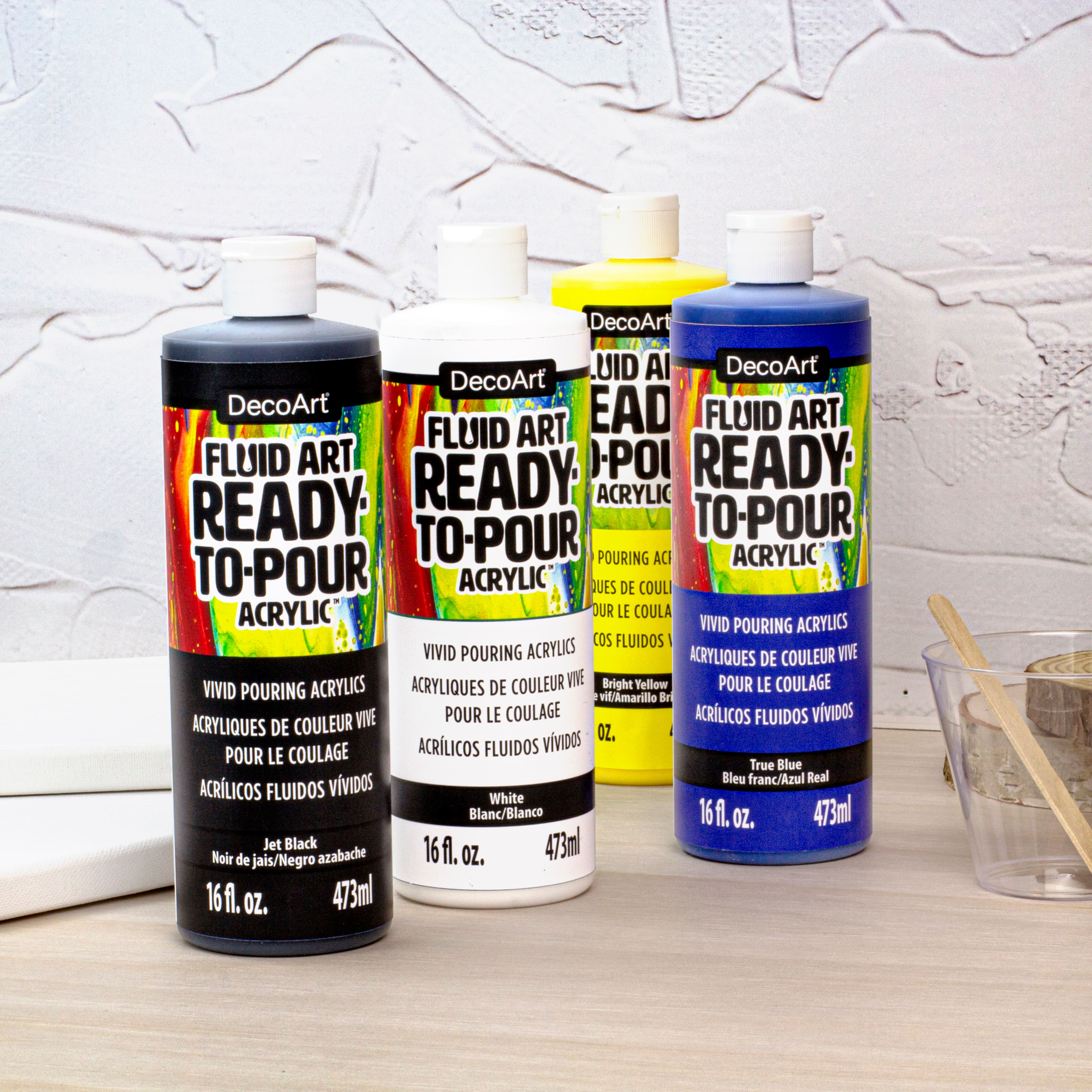 DecoArt&#xAE; Fluid Art Ready-To-Pour Acrylic&#x2122; Paint, 16oz.