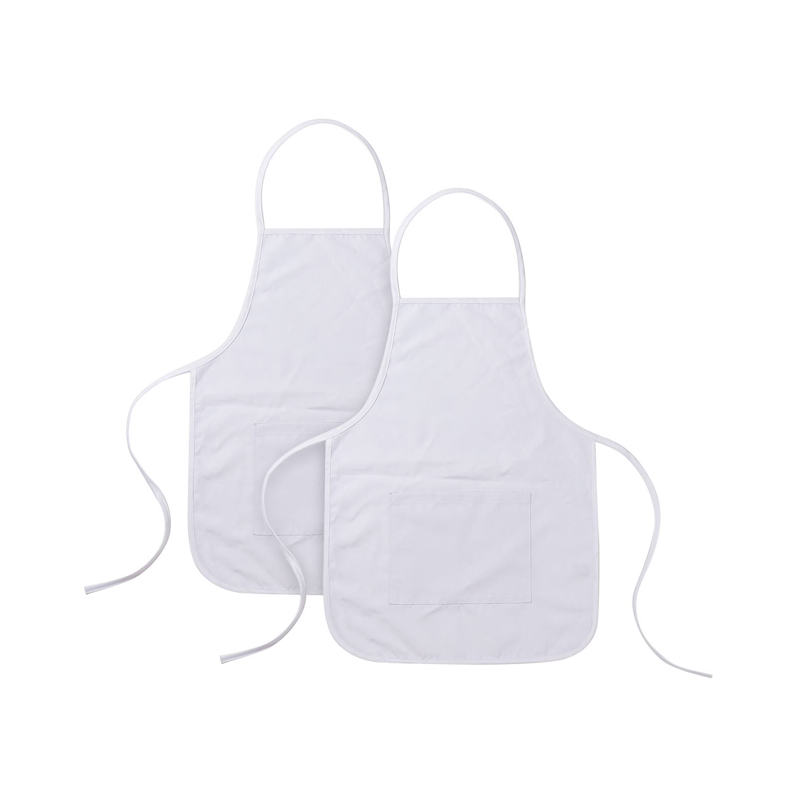 Craft Express 2ct. White Child Sublimation Aprons