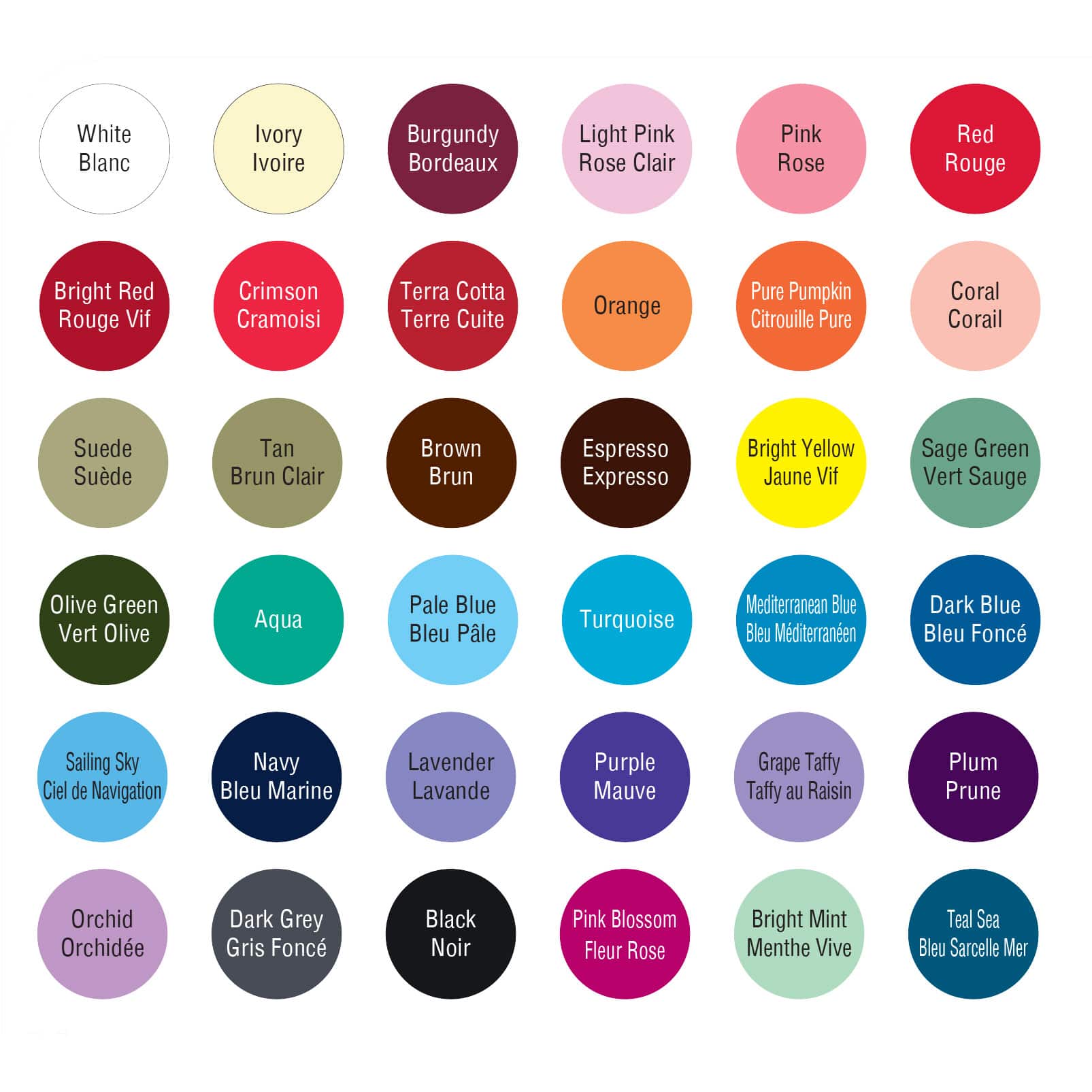 S Acrylic Craft Paint Color Chart
