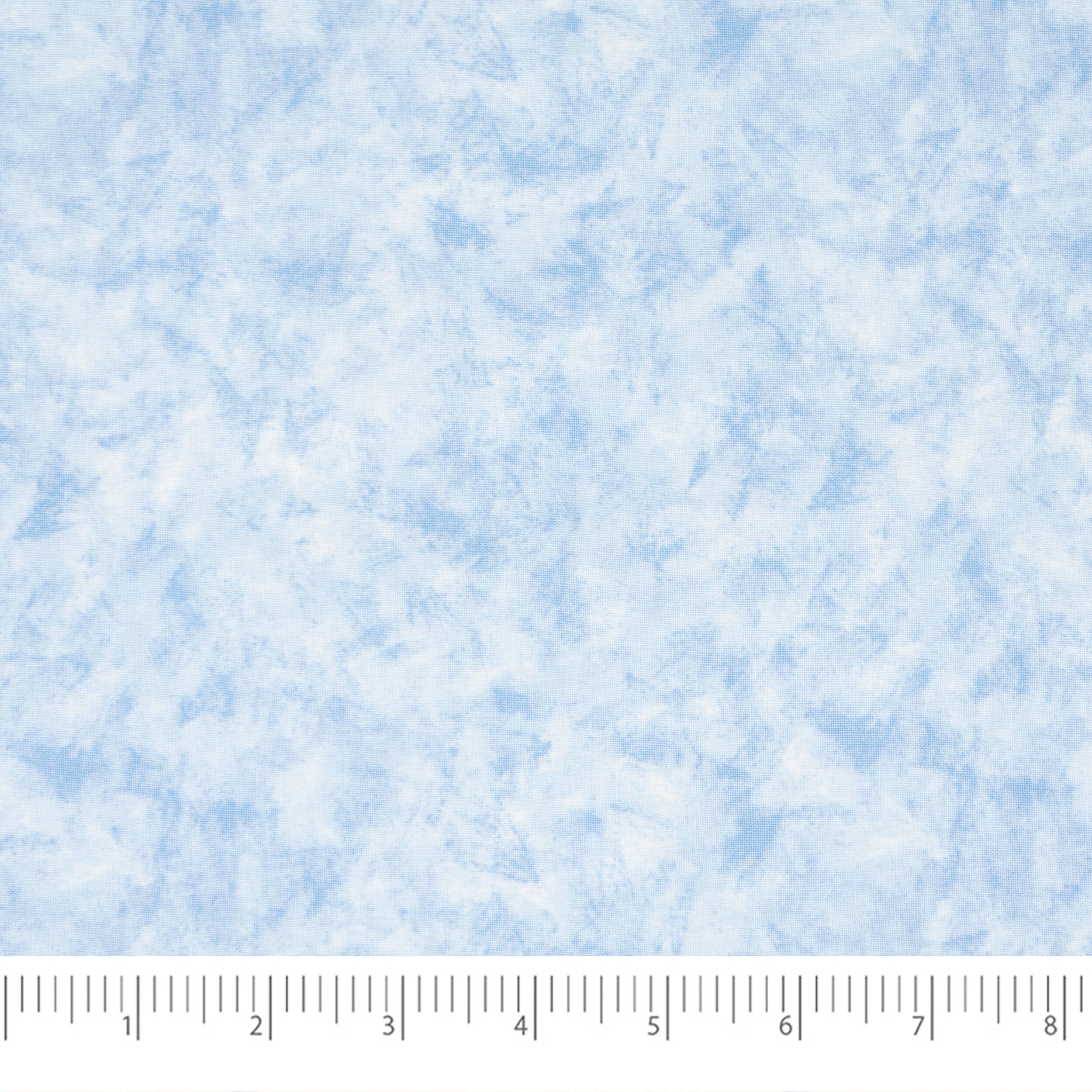 SINGER Christmas Tone-on-Tone Light Blue Cotton Fabric