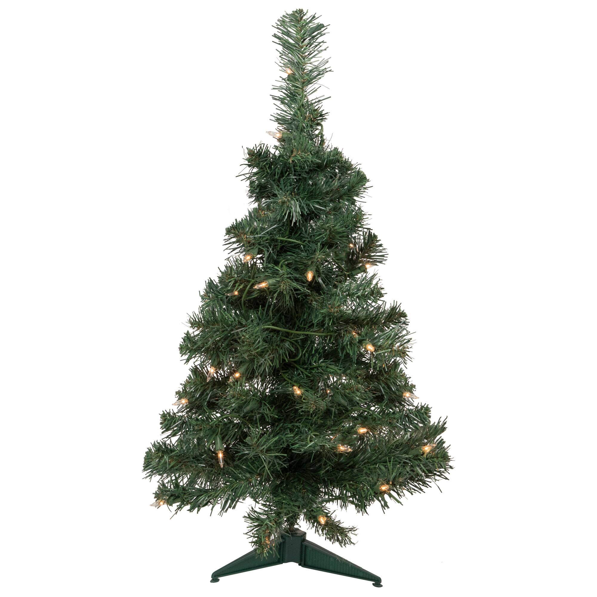 2ft. Pre-Lit Blackwater Fir Artificial Christmas Tree, Clear Lights